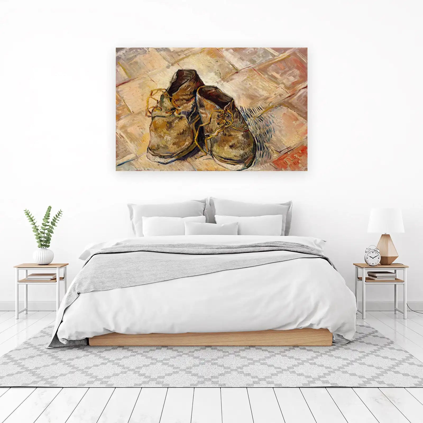 Rustic Boots Impressionist Wall Art Wall Art