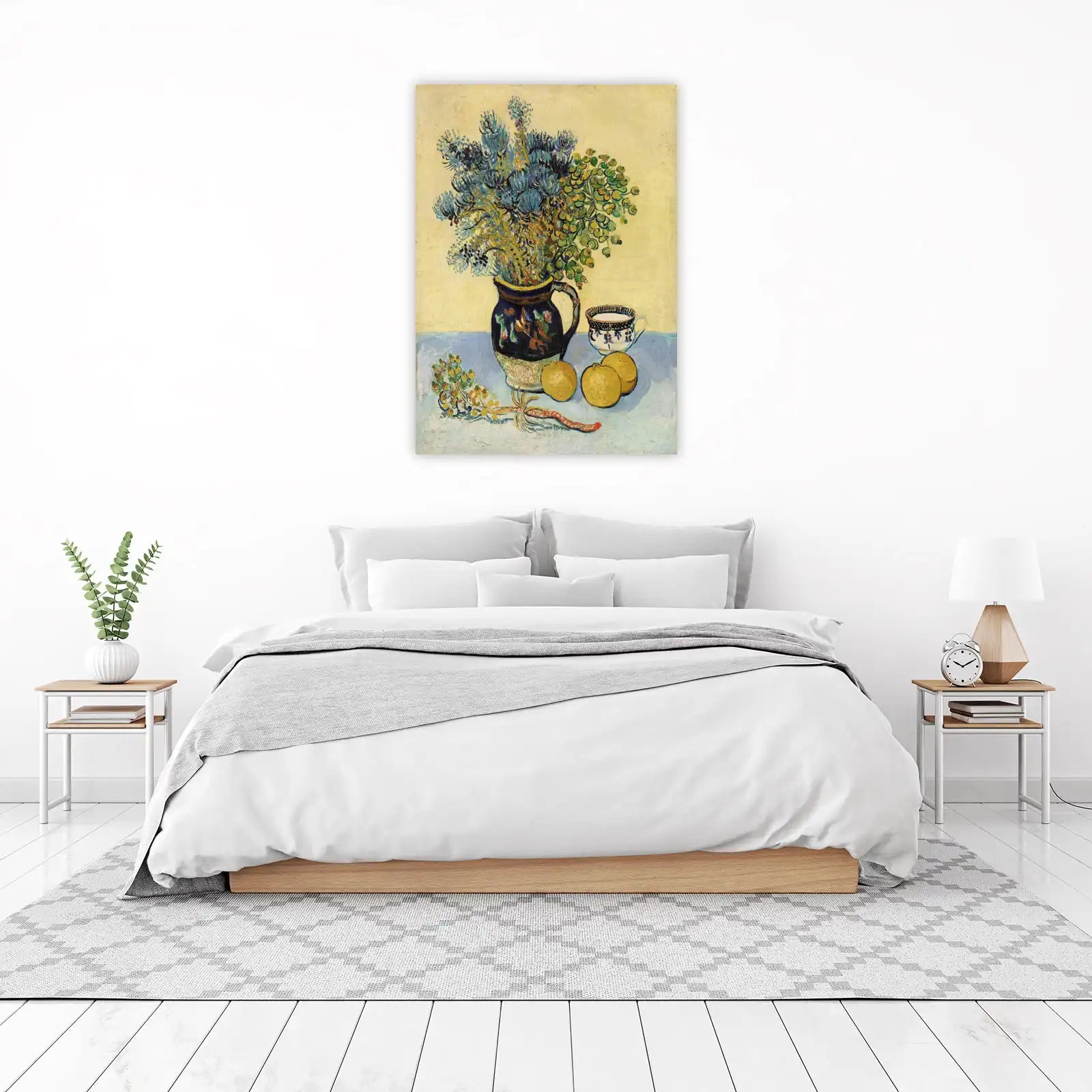 Van Gogh Blue Flowers & Oranges Wall Art