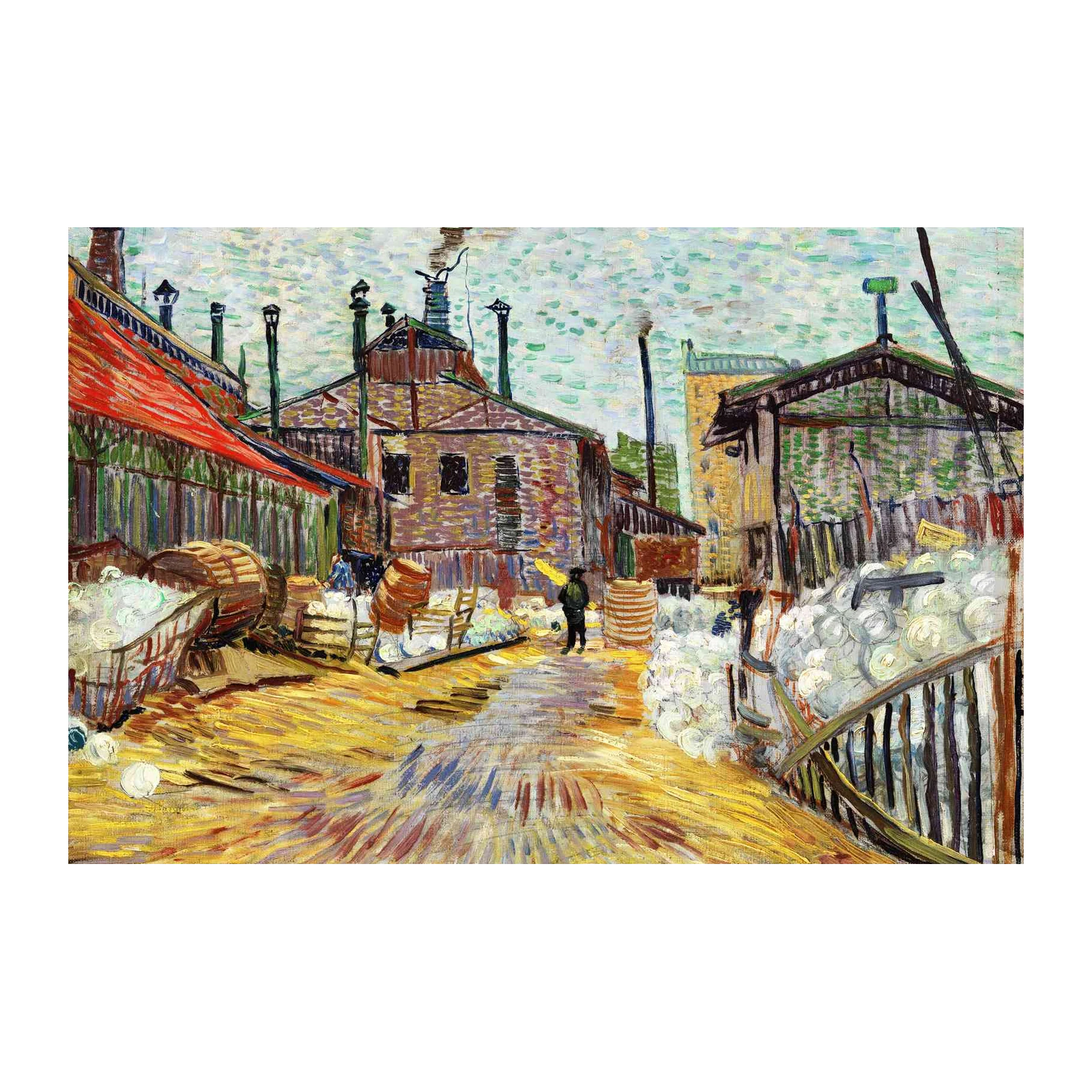 Van Gogh's Industrial Scene Wall Art