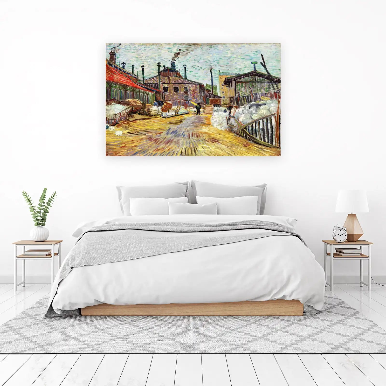 Van Gogh's Industrial Scene Wall Art
