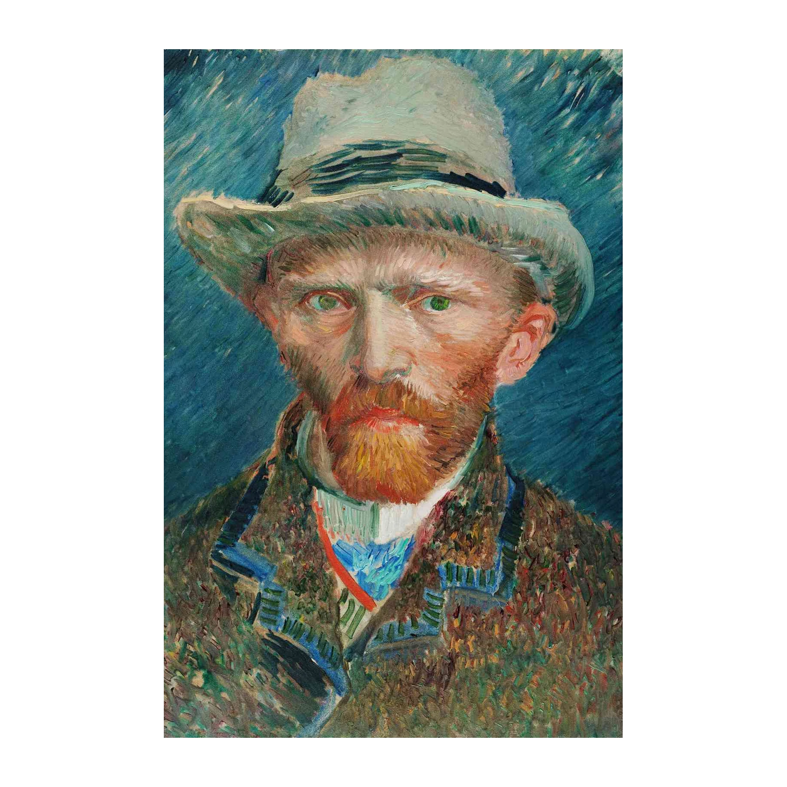 Van Gogh Self-Portrait with Hat Wall Art
