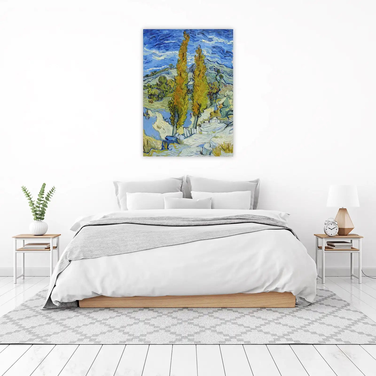 Van Gogh Cypresses Landscape Wall Art