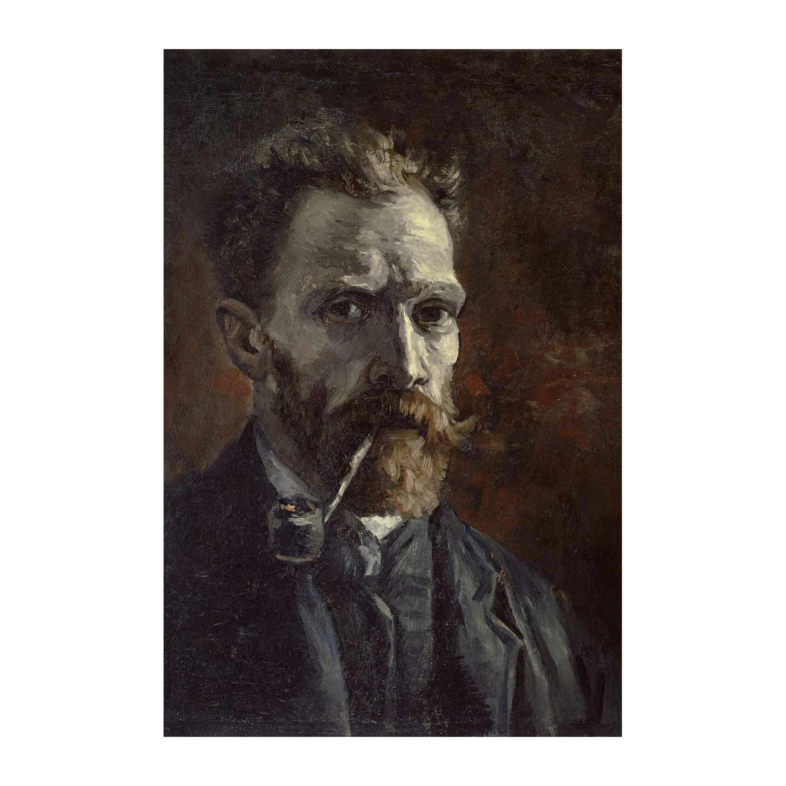 Van Gogh Self Portrait Pipe Wall Art Art