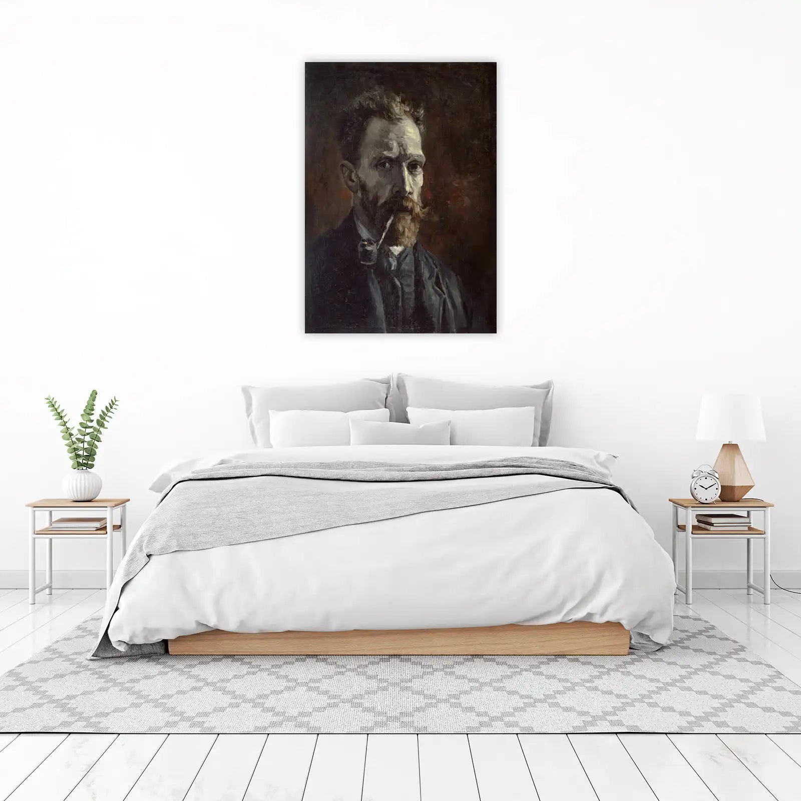Van Gogh Self Portrait Pipe Wall Art Art