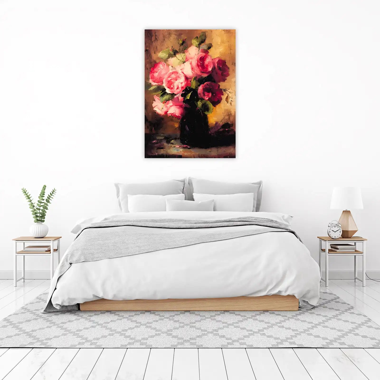 Impressionist Rose Bouquet Wall Art Wall Art