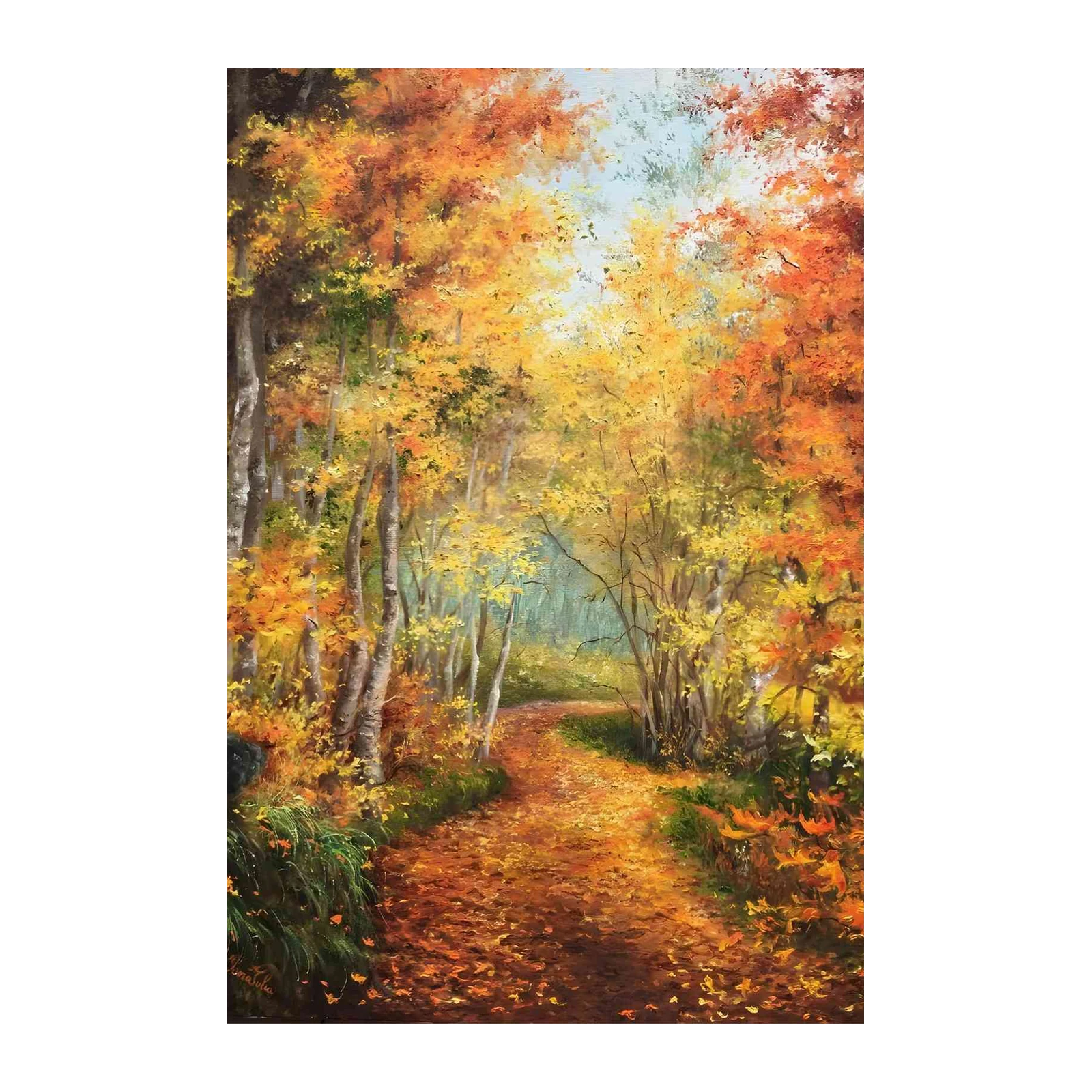 Enchanting Autumn Forest Path Wall Art
