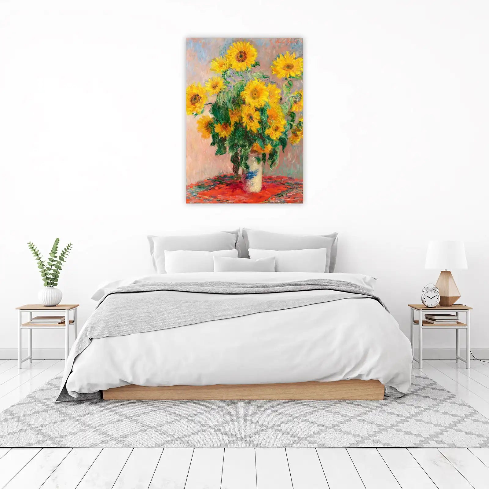 Vibrant Sunflowers Impasto Wall Art