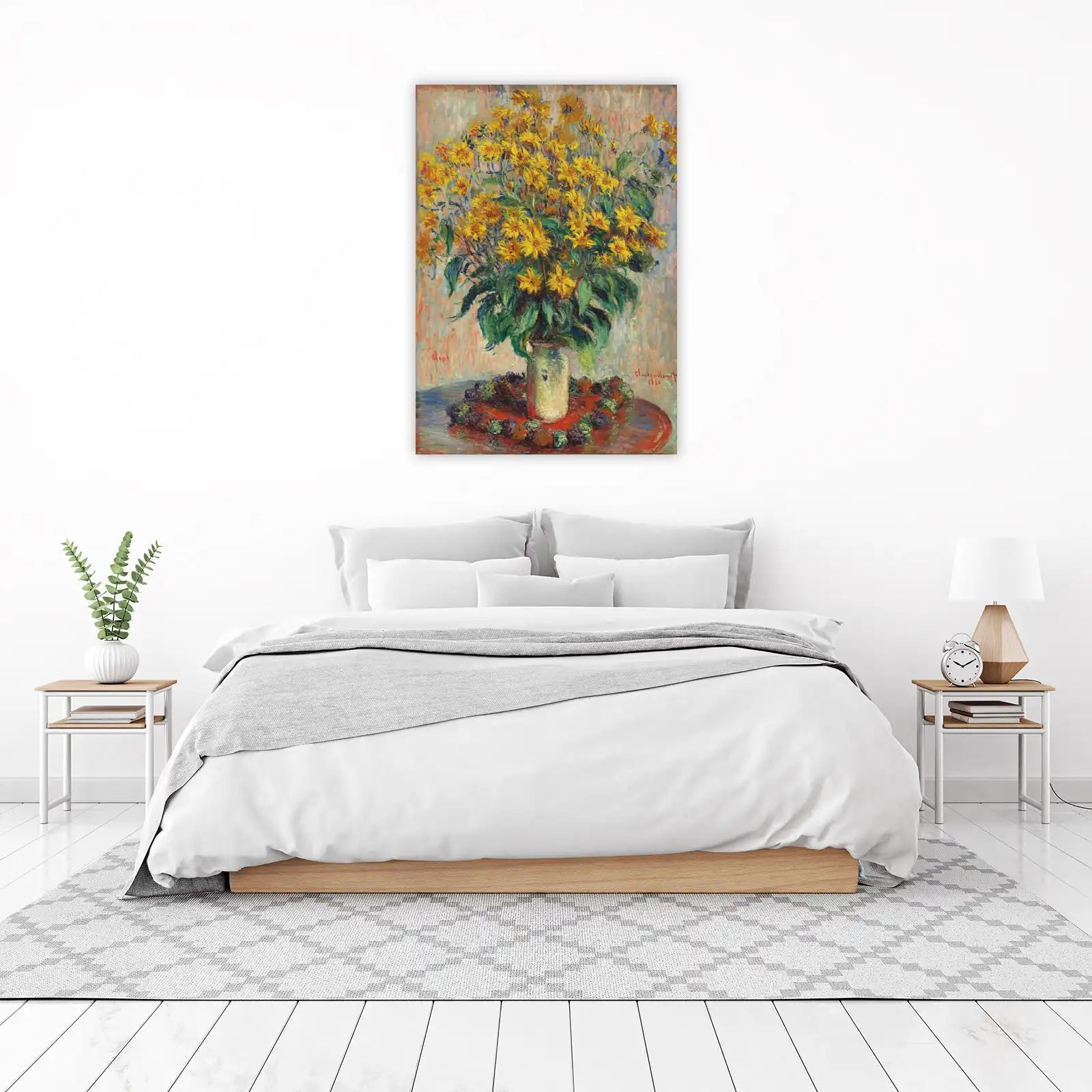 Monet Sunflowers Vibrant Bouquet Wall Art