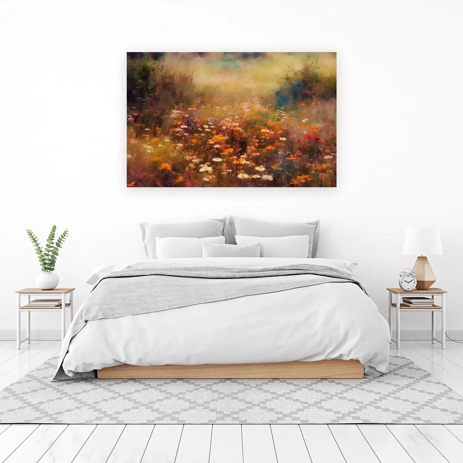 Enchanted Meadow Floral Field Wall Art