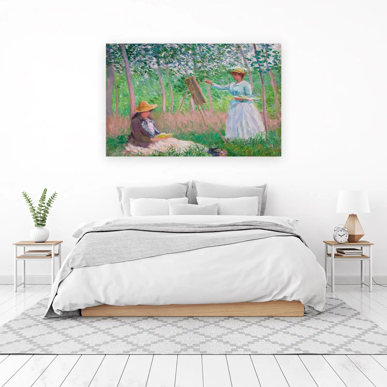 Impressionist Garden Scene Wall Art