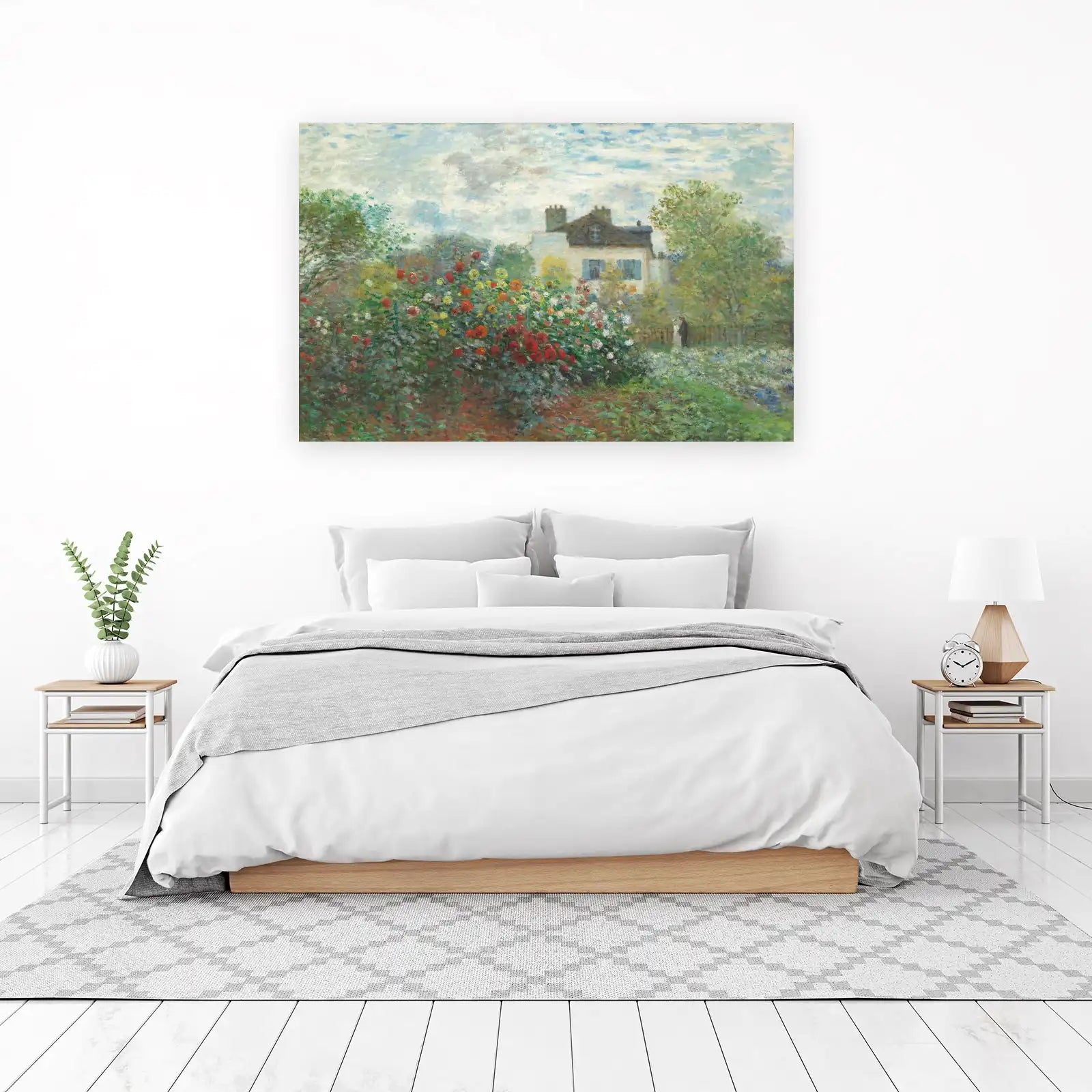 Impressionist Garden Scene Wall Art