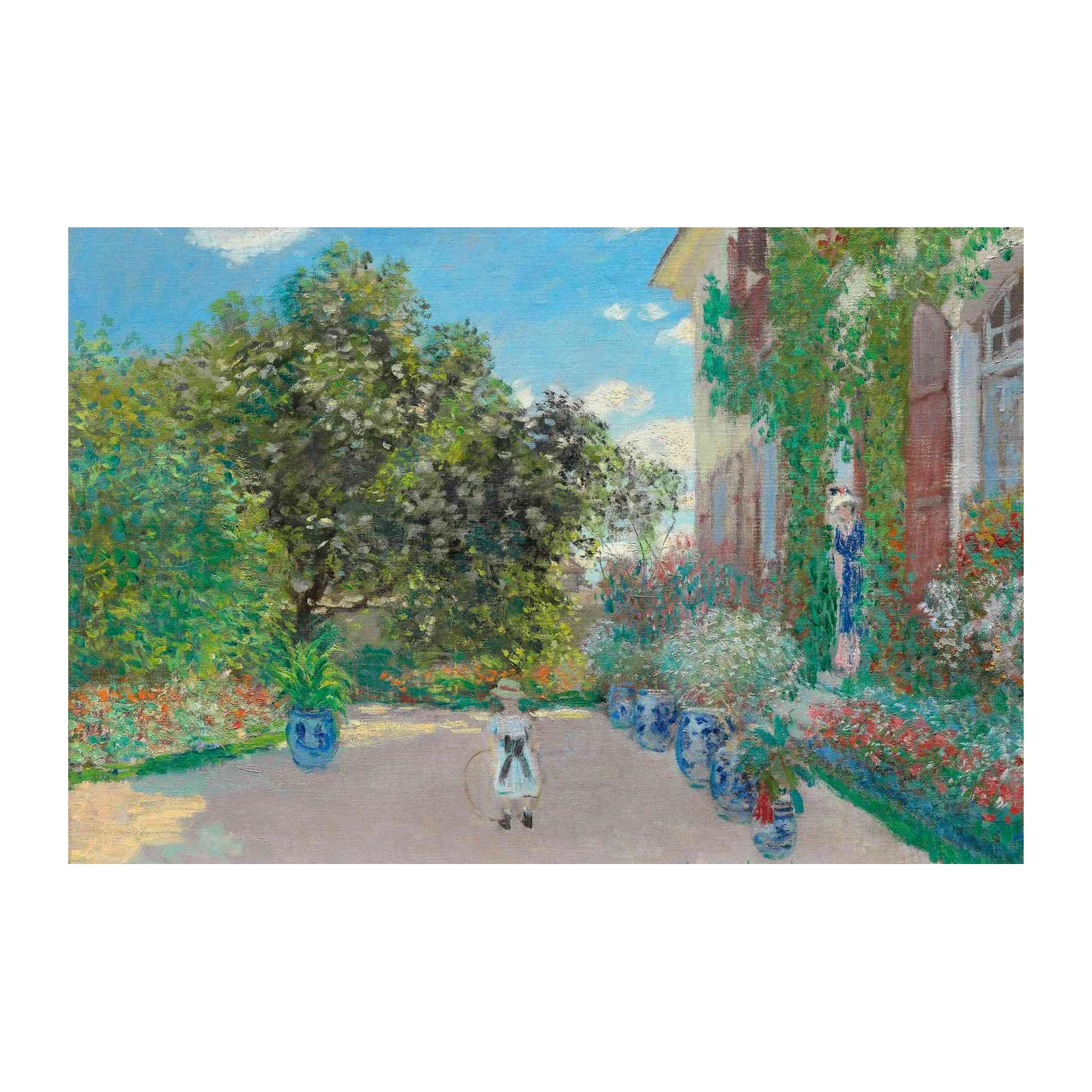 Impressionist Garden Scene Wall Art