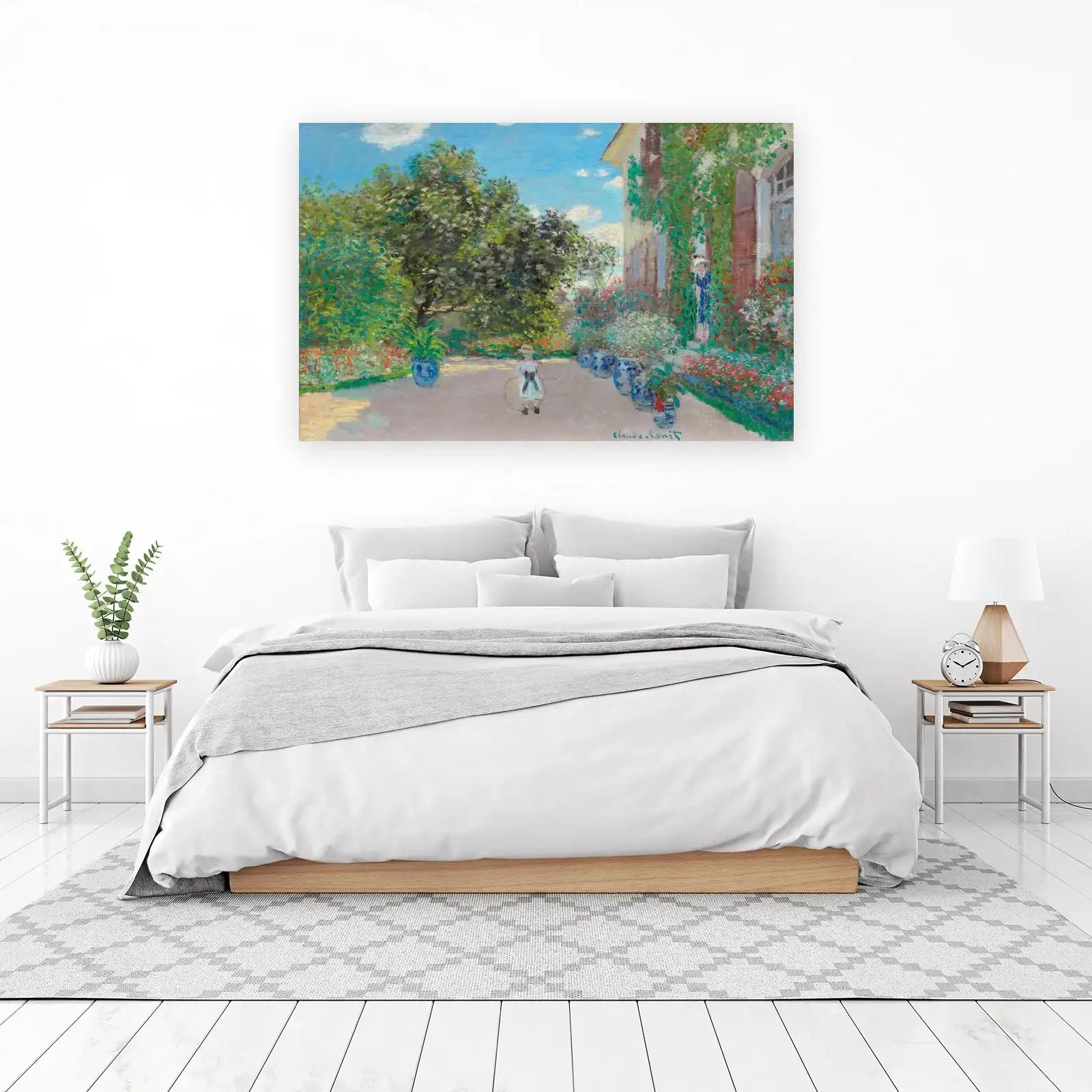 Impressionist Garden Scene Wall Art