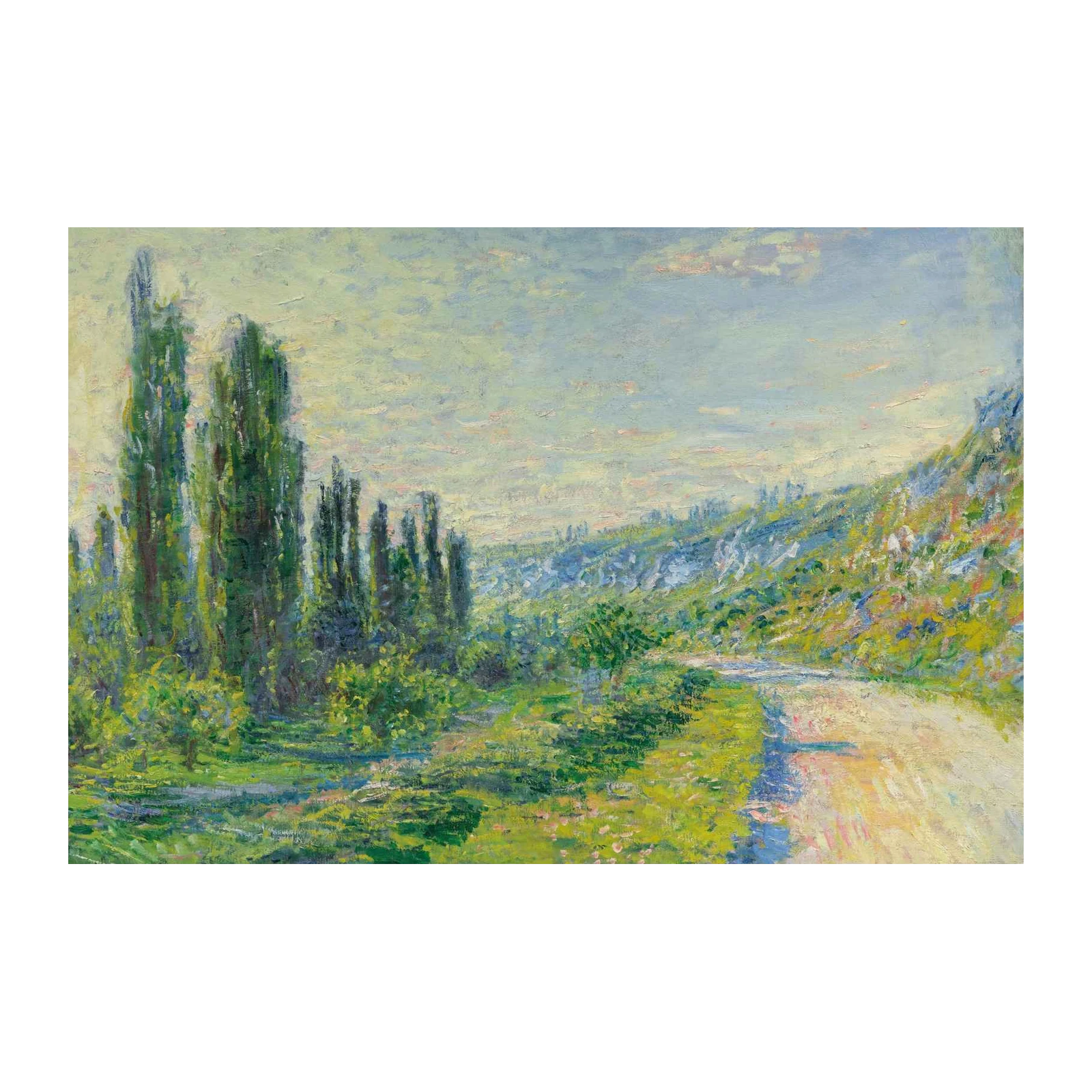 Impressionist Poplars Landscape Wall Art