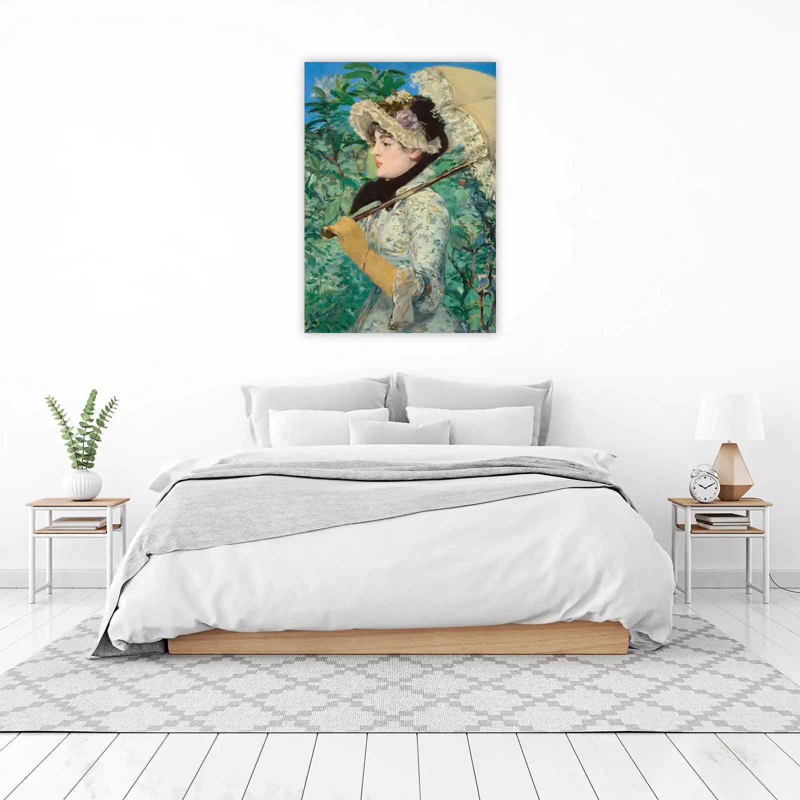 Impressionist Lady with Parasol Wall Art
