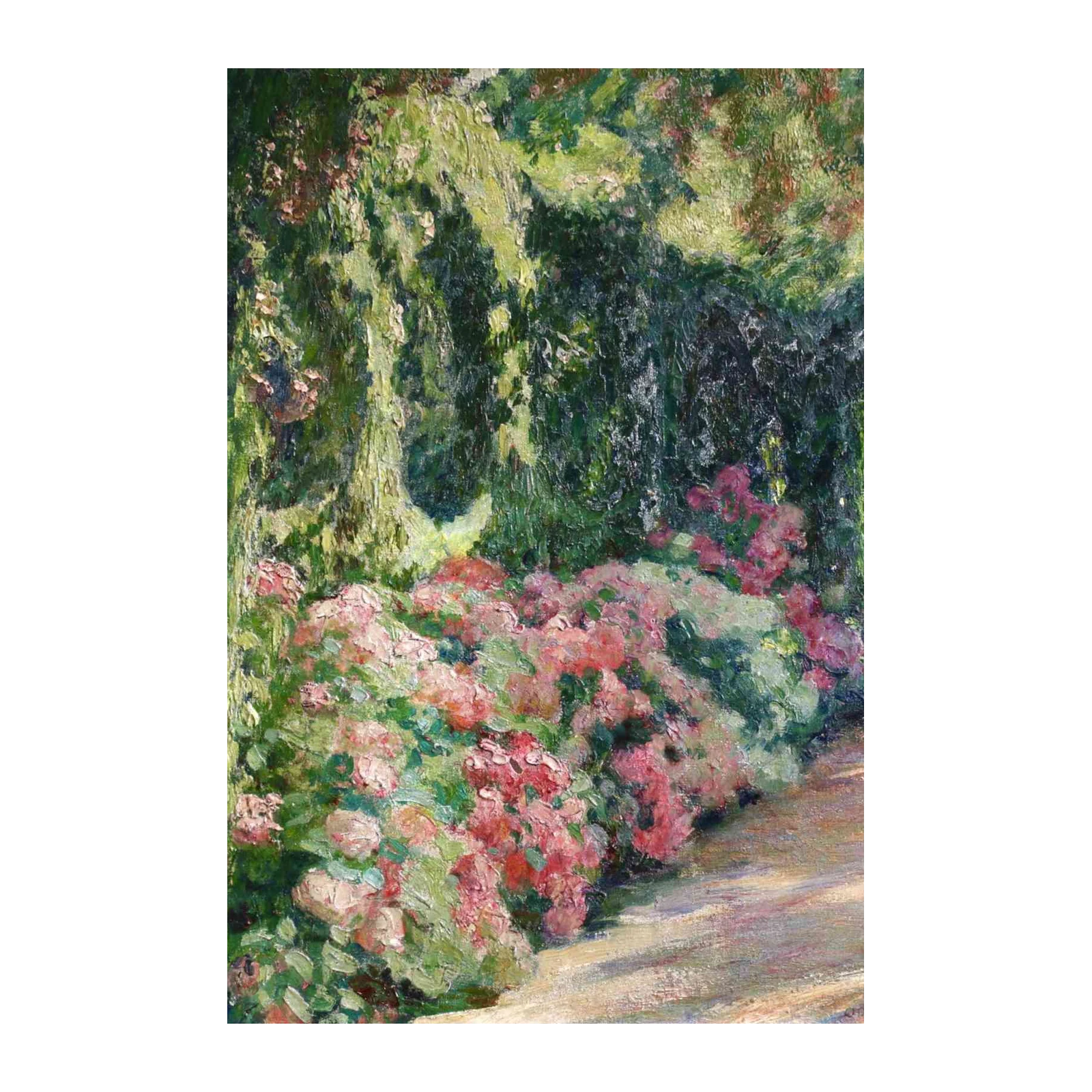 Impressionist Rose Garden Path Wall Art