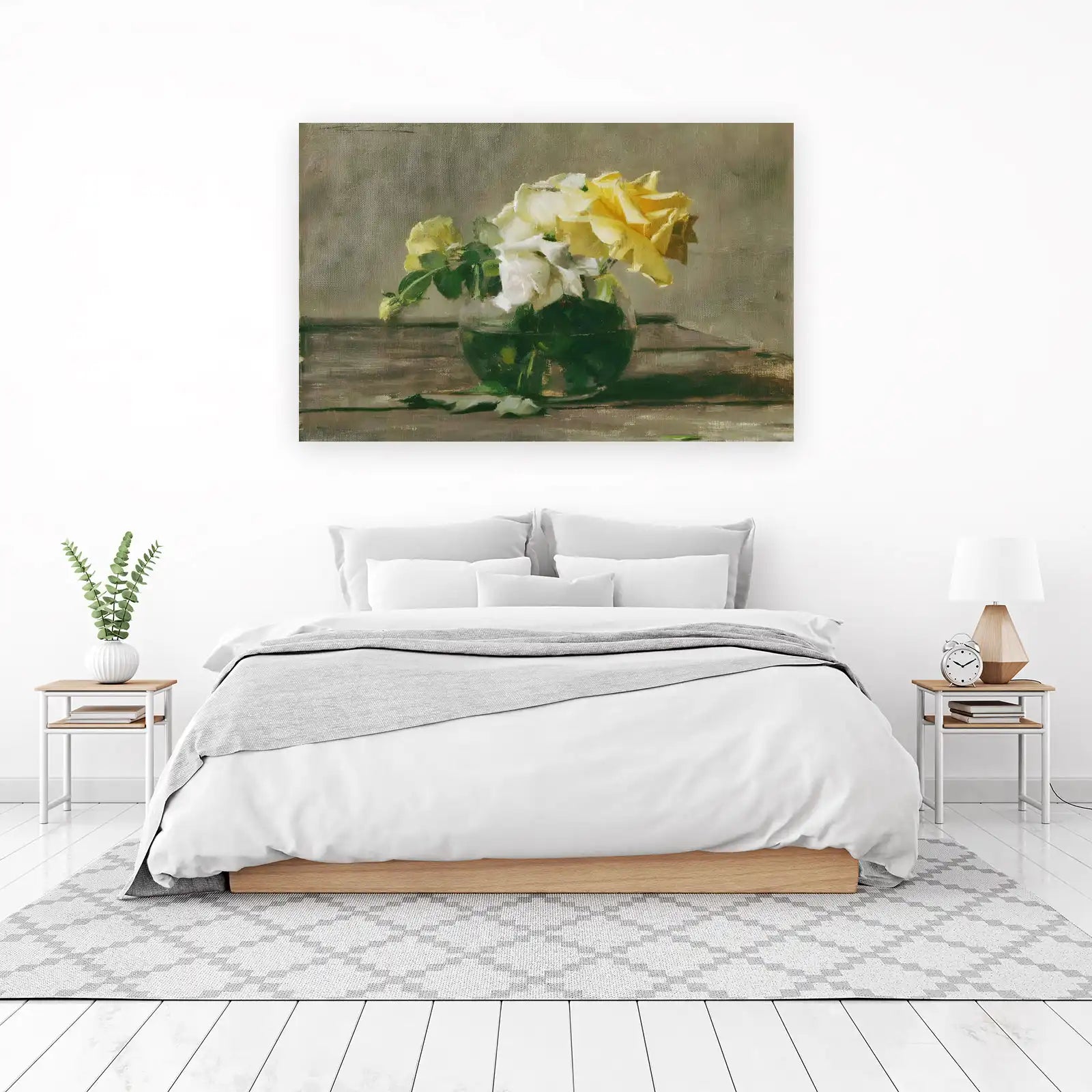 Yellow Roses Still Life Wall Art