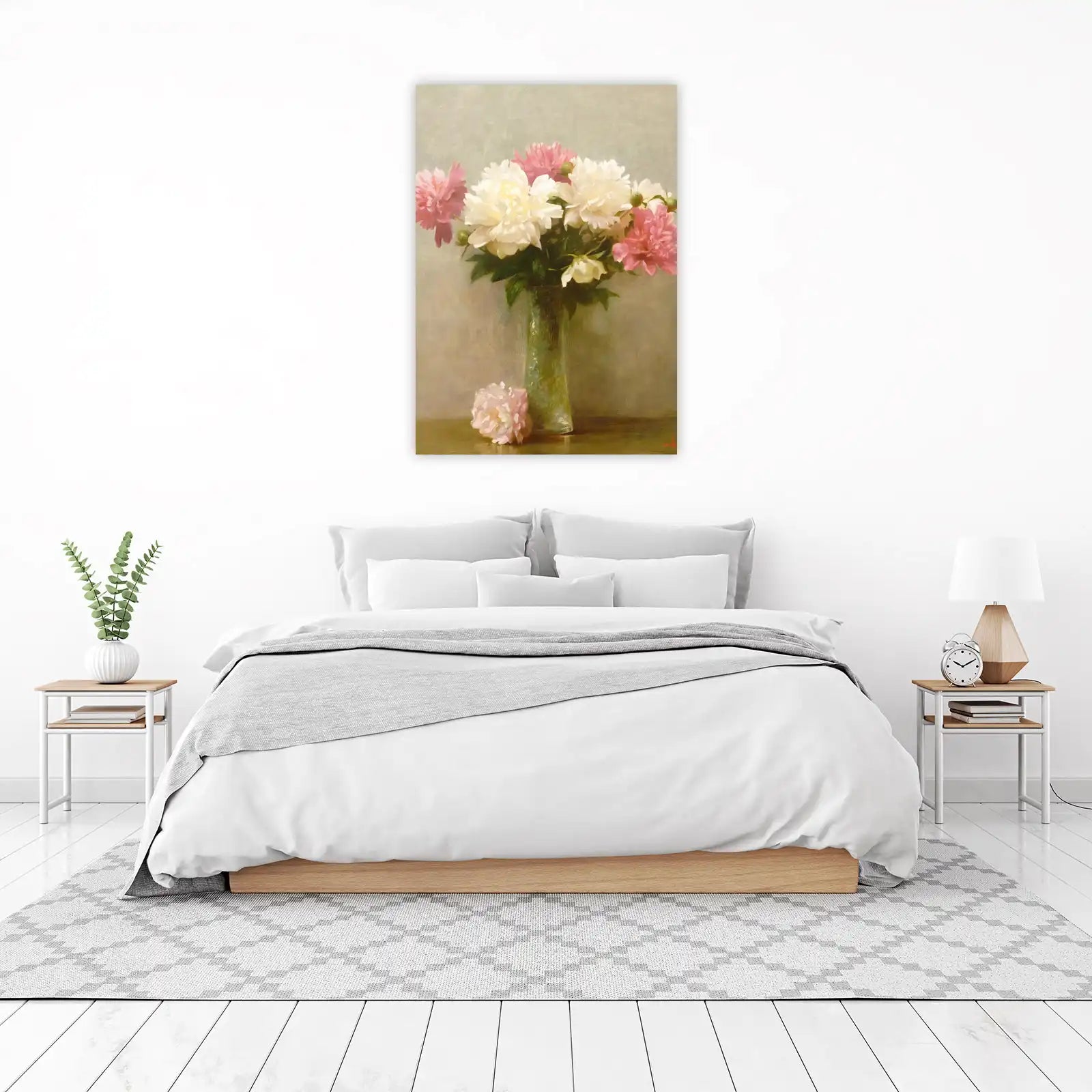 Elegant Peonies Still Life Wall Art