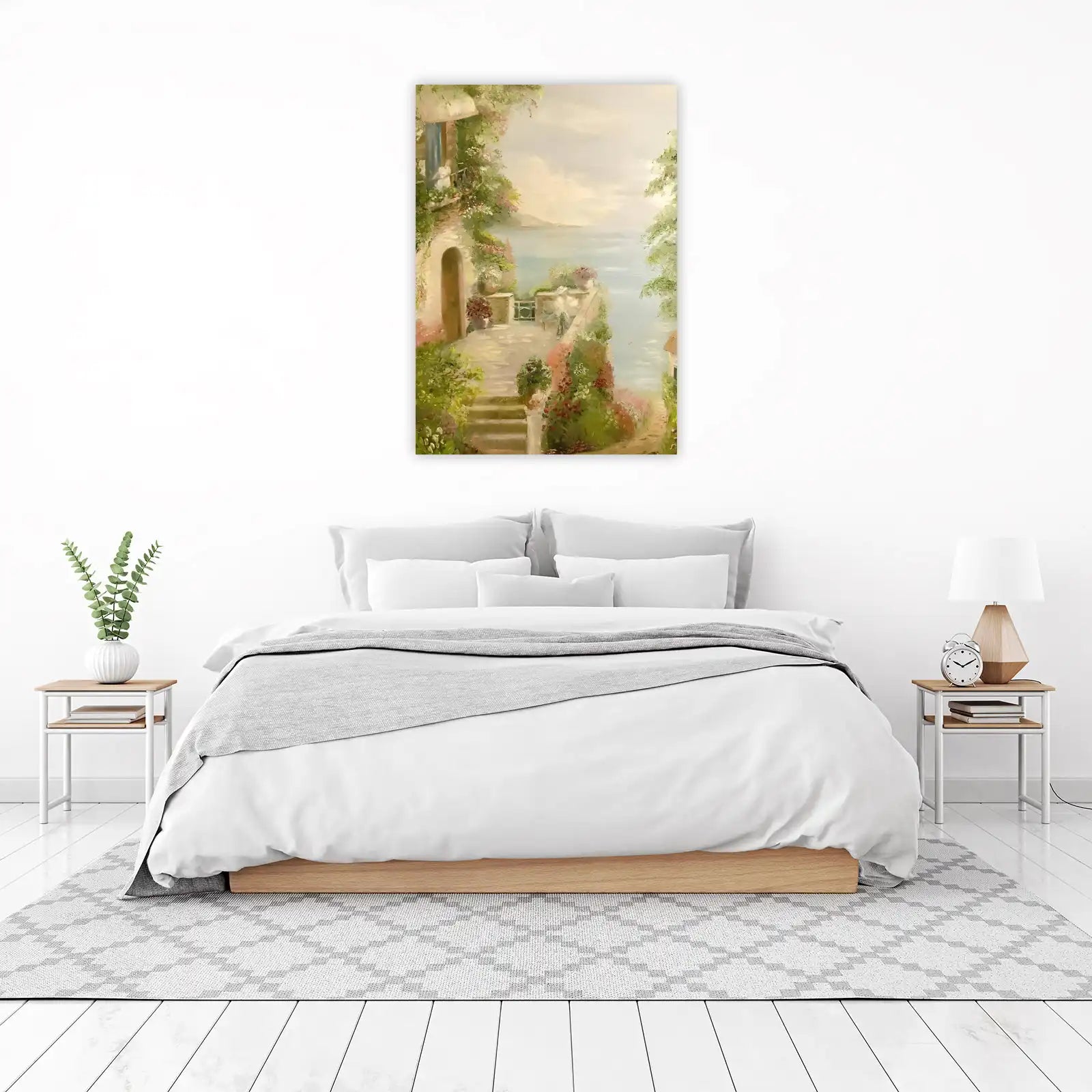 Serene Italian Garden Pathway Wall Art