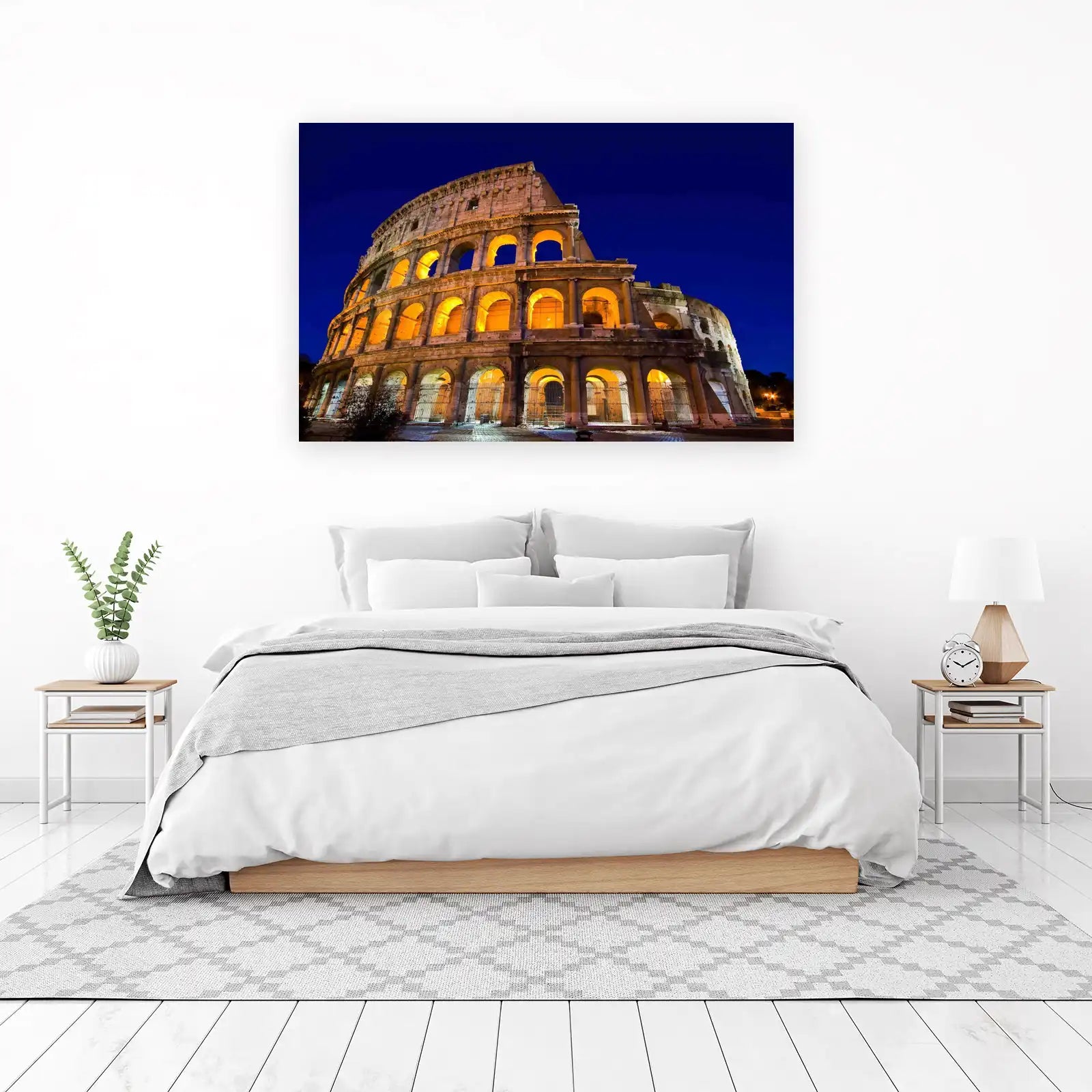 Majestic Colosseum at Night Wall Art