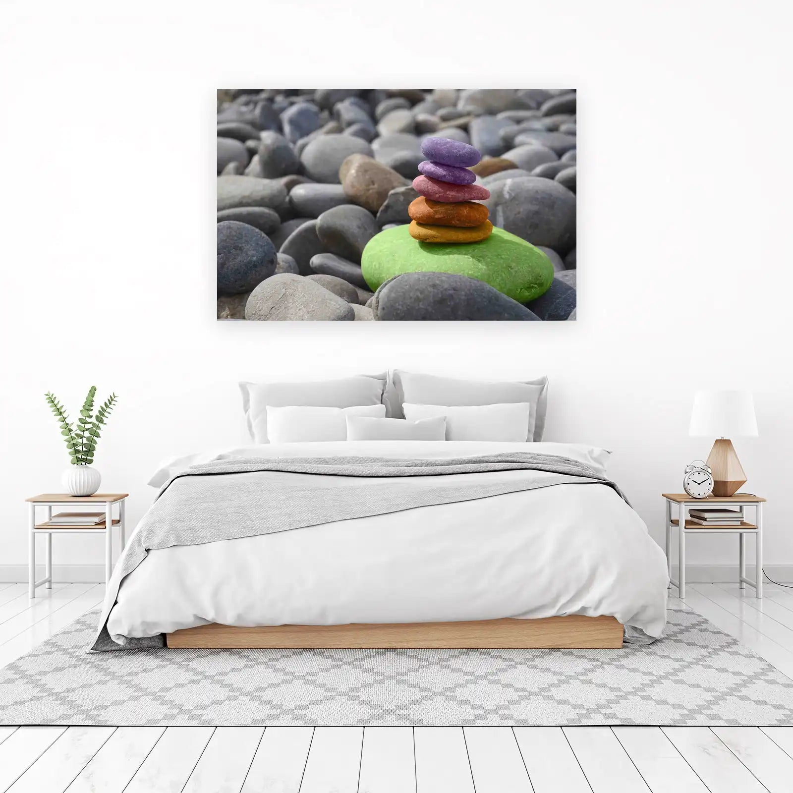Zen Balance Stacked Stones Wall Art