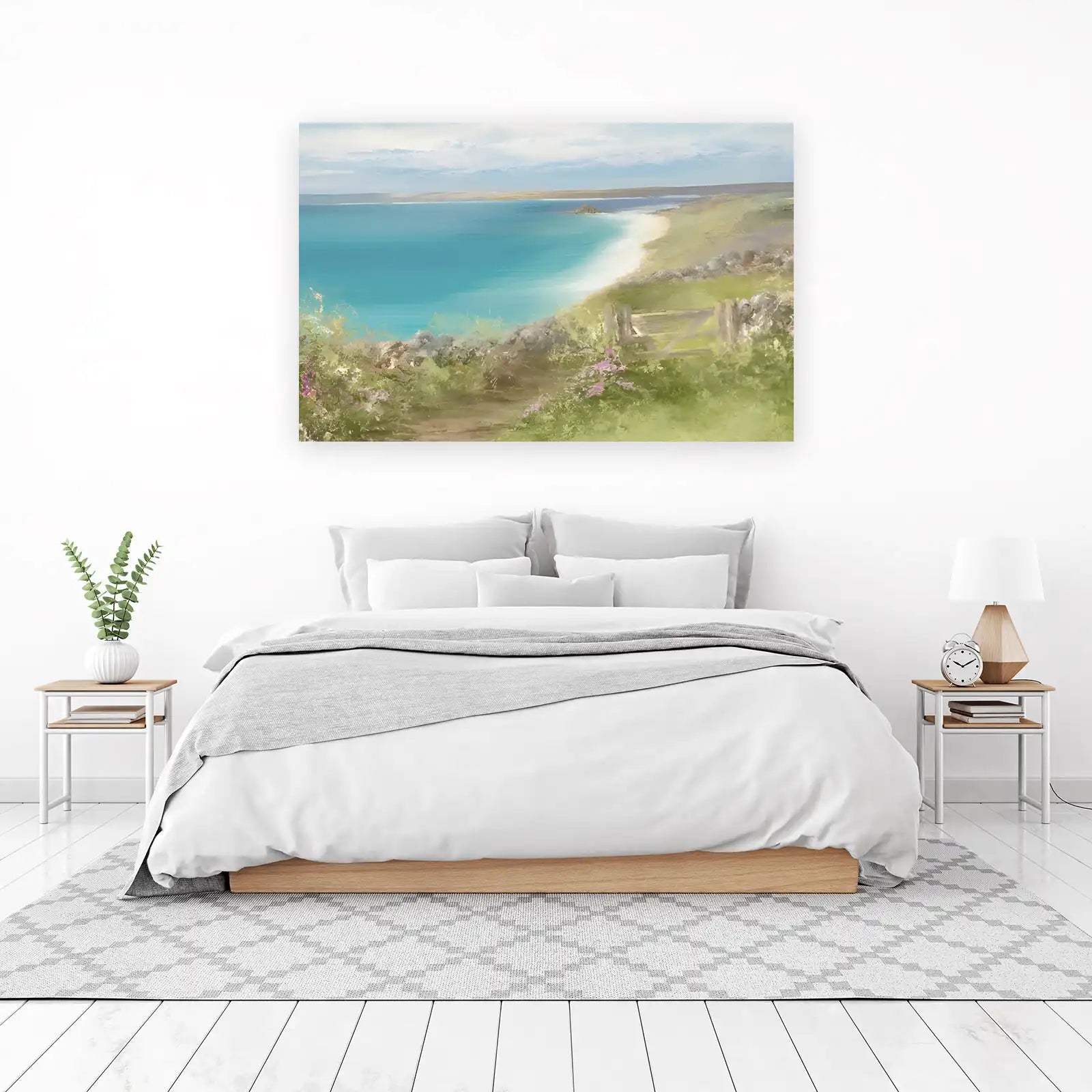 Coastal Path Serenity Landscape Wall Art