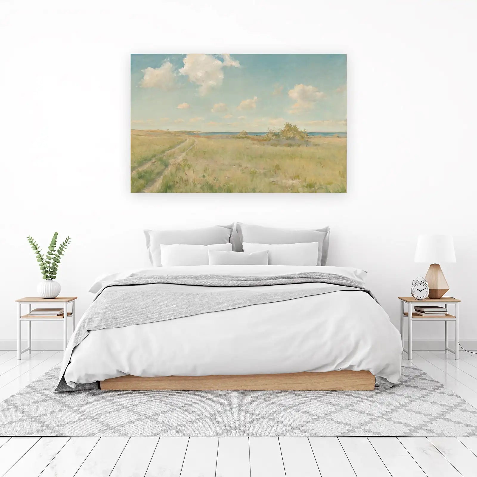 Coastal Path Serenity Landscape Wall Art