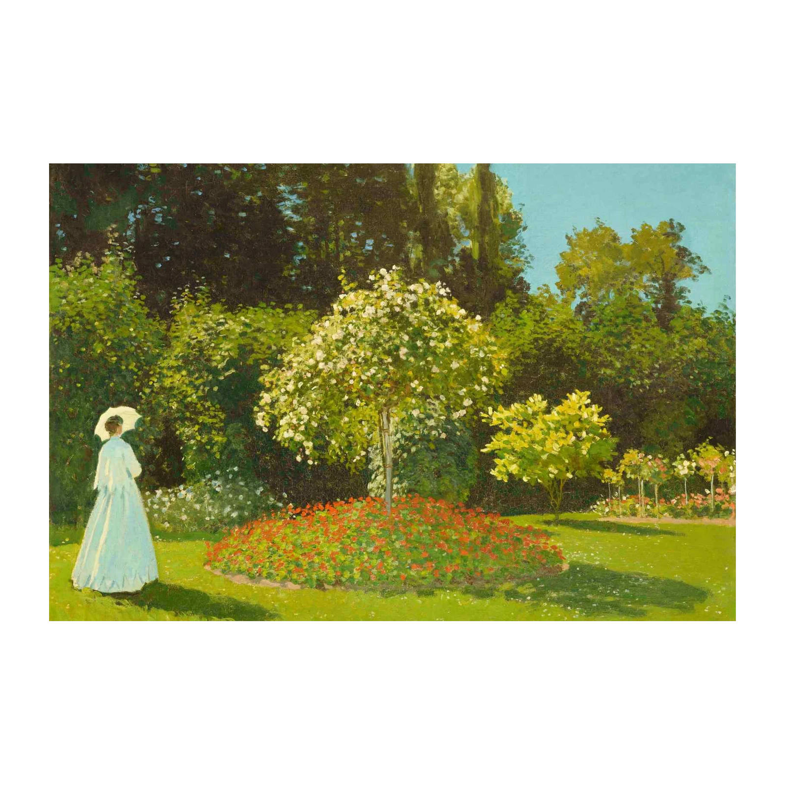 Impressionist Garden Lady Wall Art