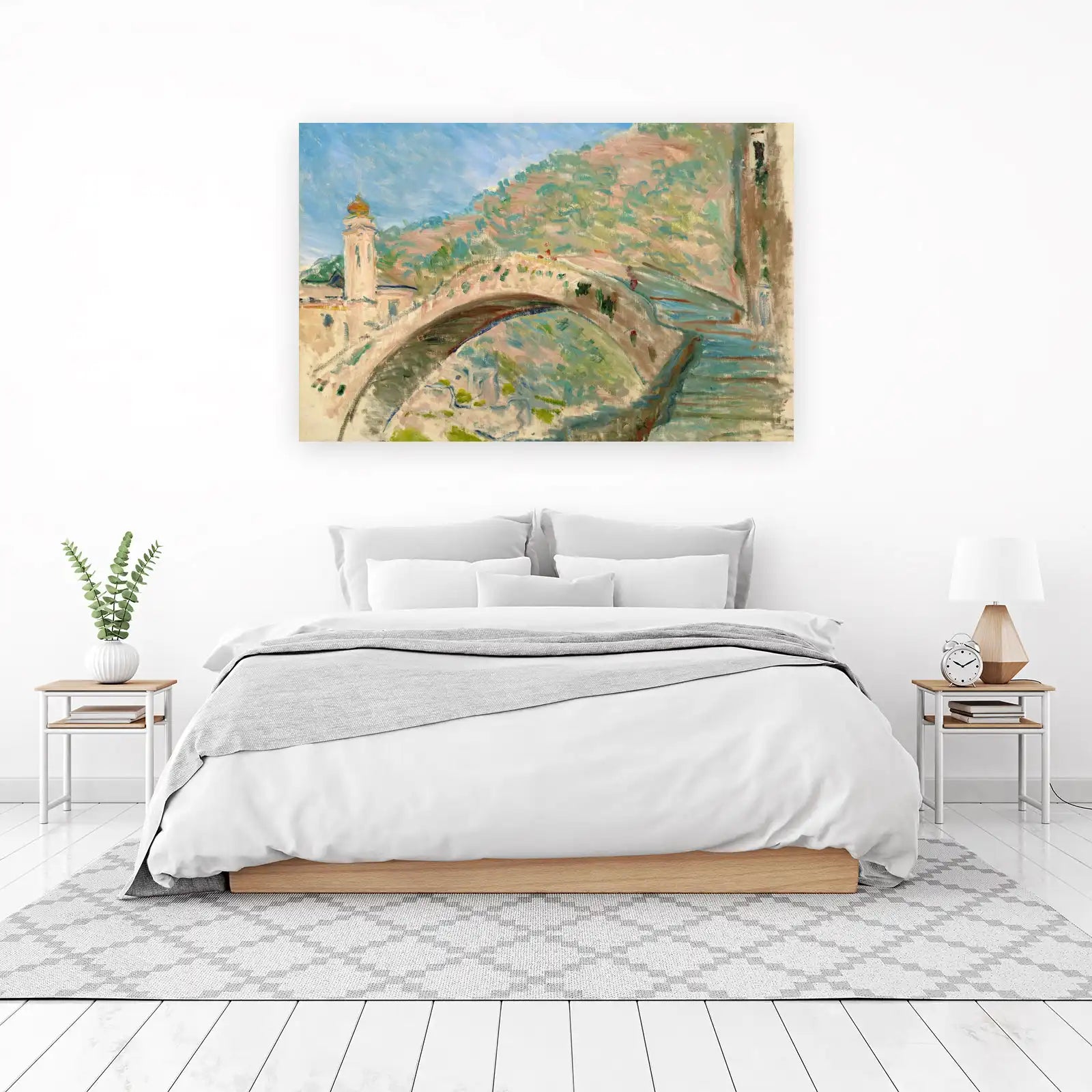 French Riviera Bridge Impressionist Wall Art