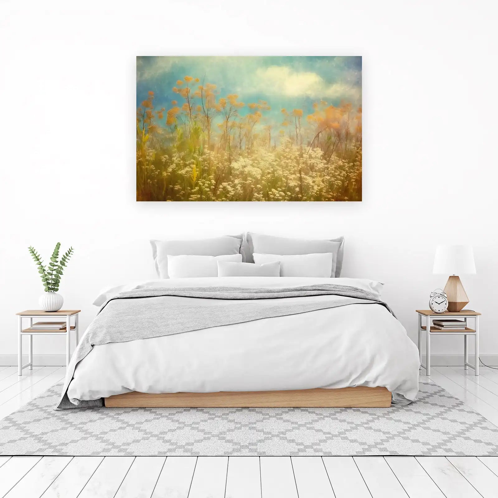 Golden Meadow Serenity Wall Art