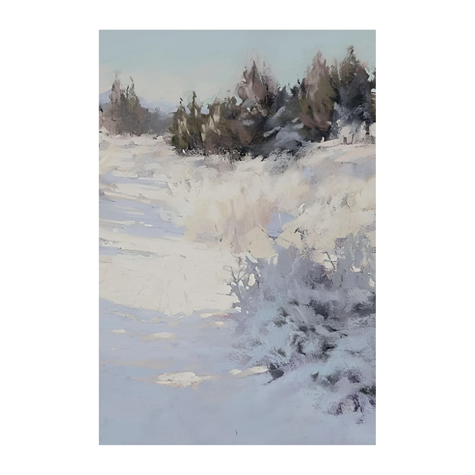 Serene Winter Landscape Wall Art