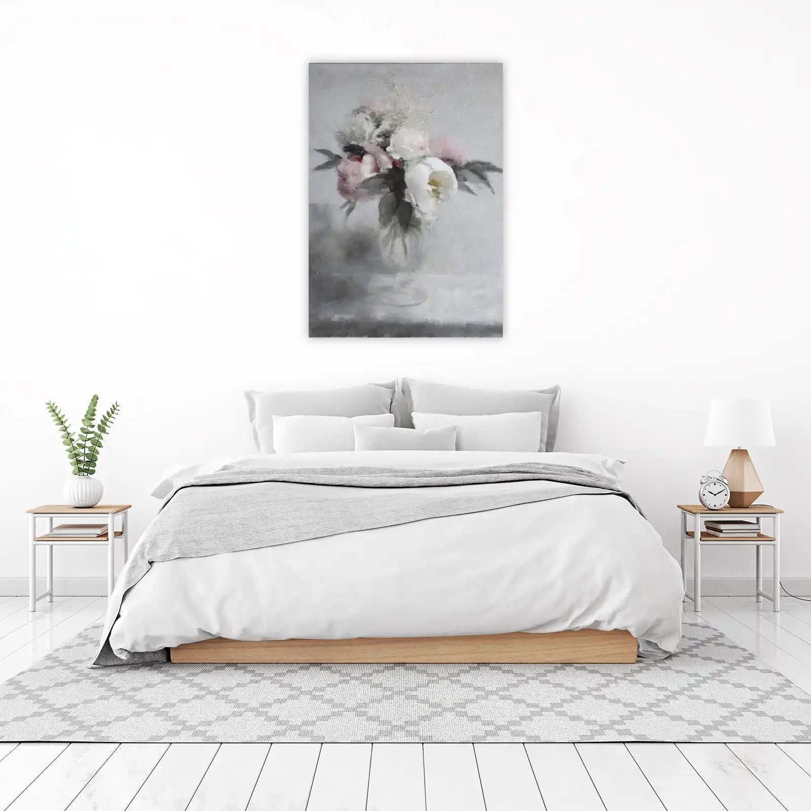 Soft Blush Peony Floral Dream Wall Art