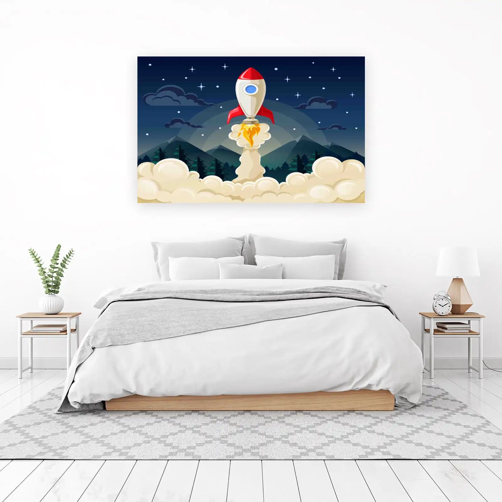 Rocket Launch Dream Wall Art