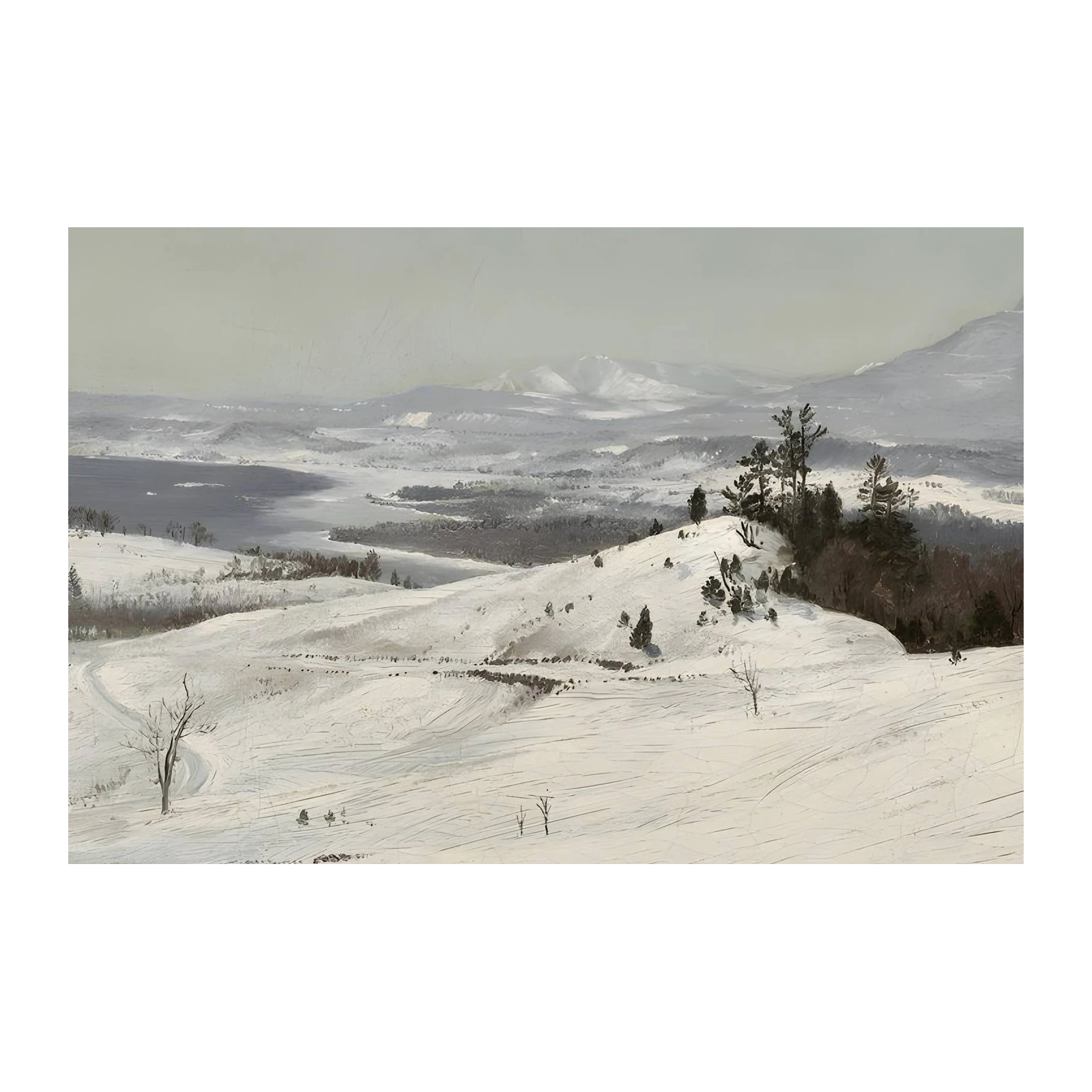 Serene Winter Landscape Wall Art