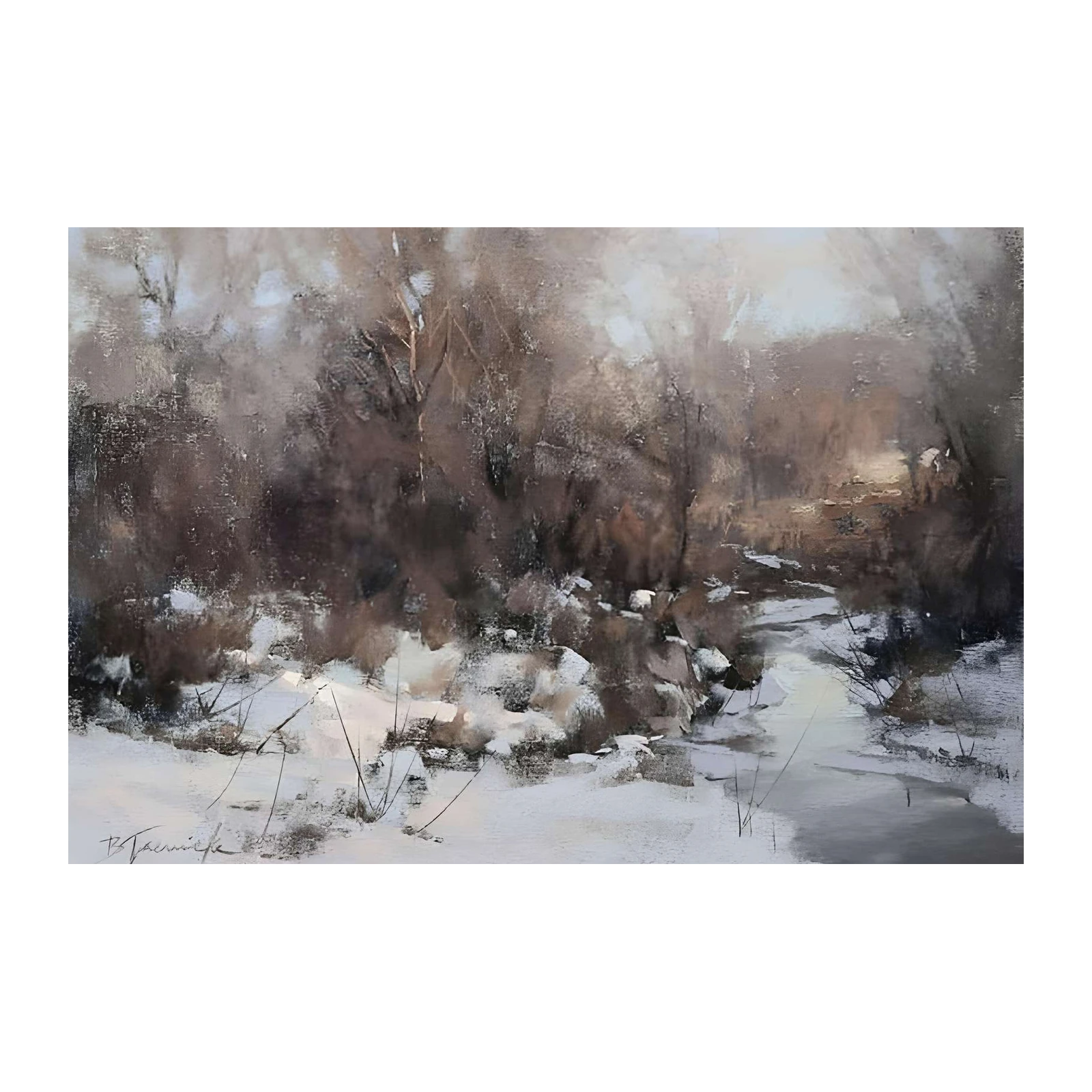 Winter Serenity Landscape Wall Art