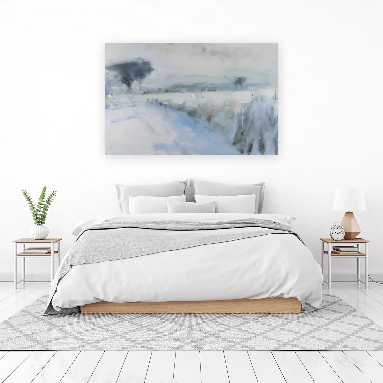 Abstract Winter Landscape Wall Art
