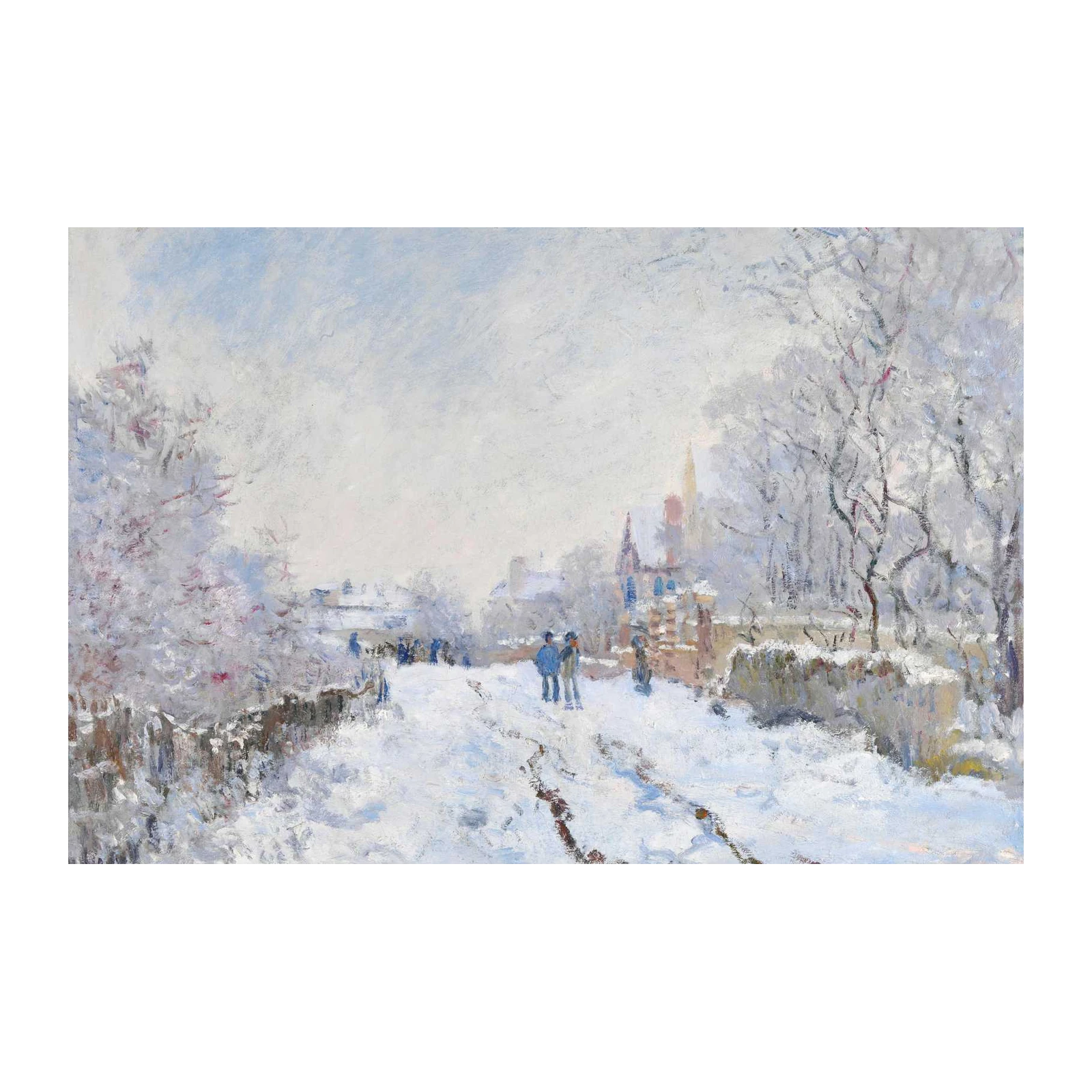 Impressionist Winter Scene Wall Art