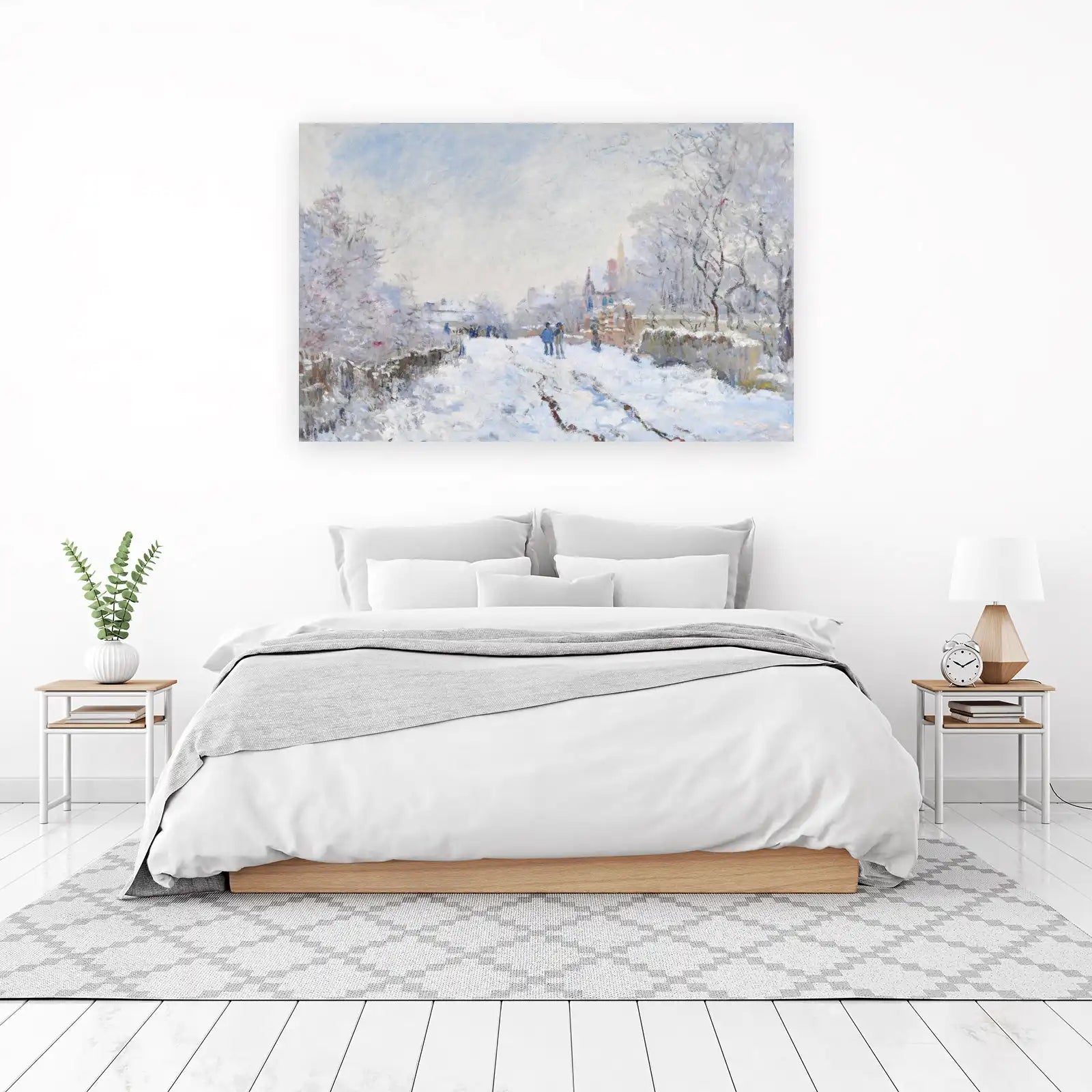 Impressionist Winter Scene Wall Art