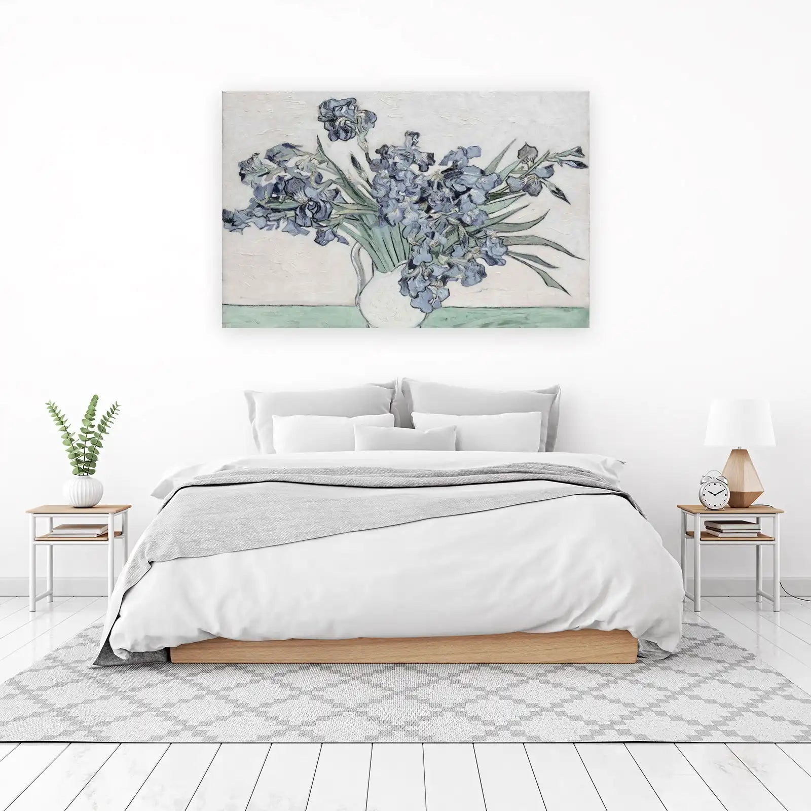 Blue Iris Still Life Van Gogh Wall Art