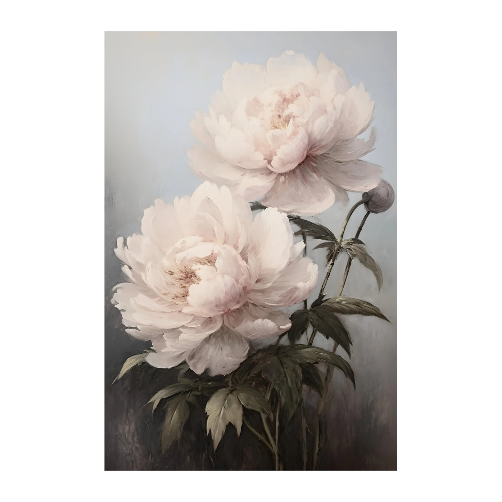 Soft Pink Peony Floral Art Wall Art
