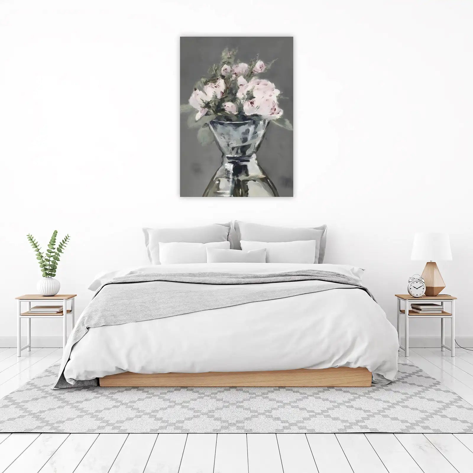 Elegant Pink Peonies Still Life Wall Art