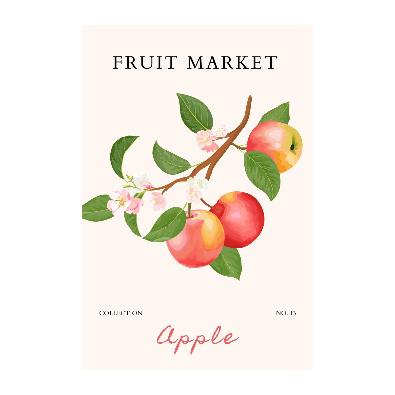 Vintage Apple Blossom Wall Art
