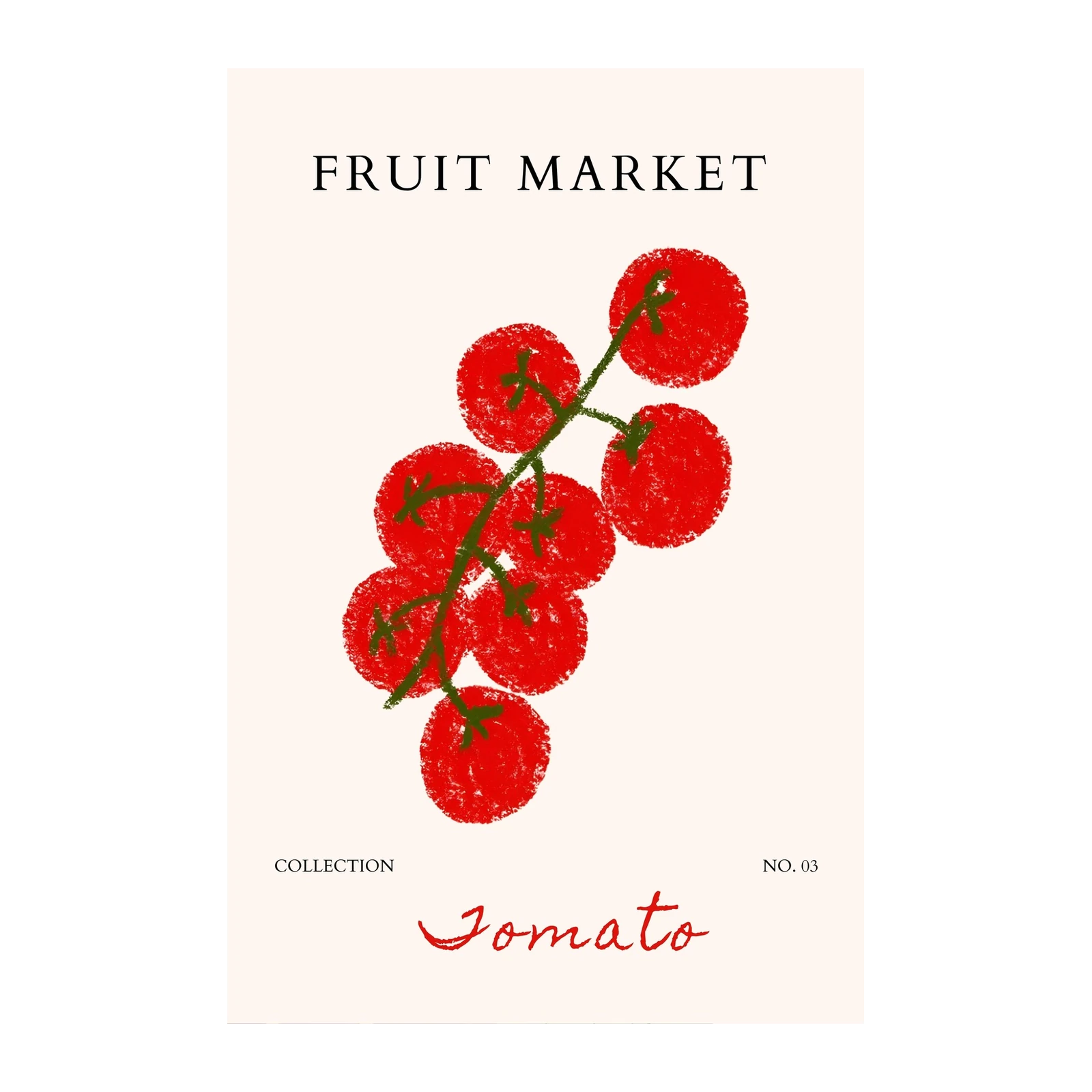 Vibrant Cherry Tomato Art Wall Art