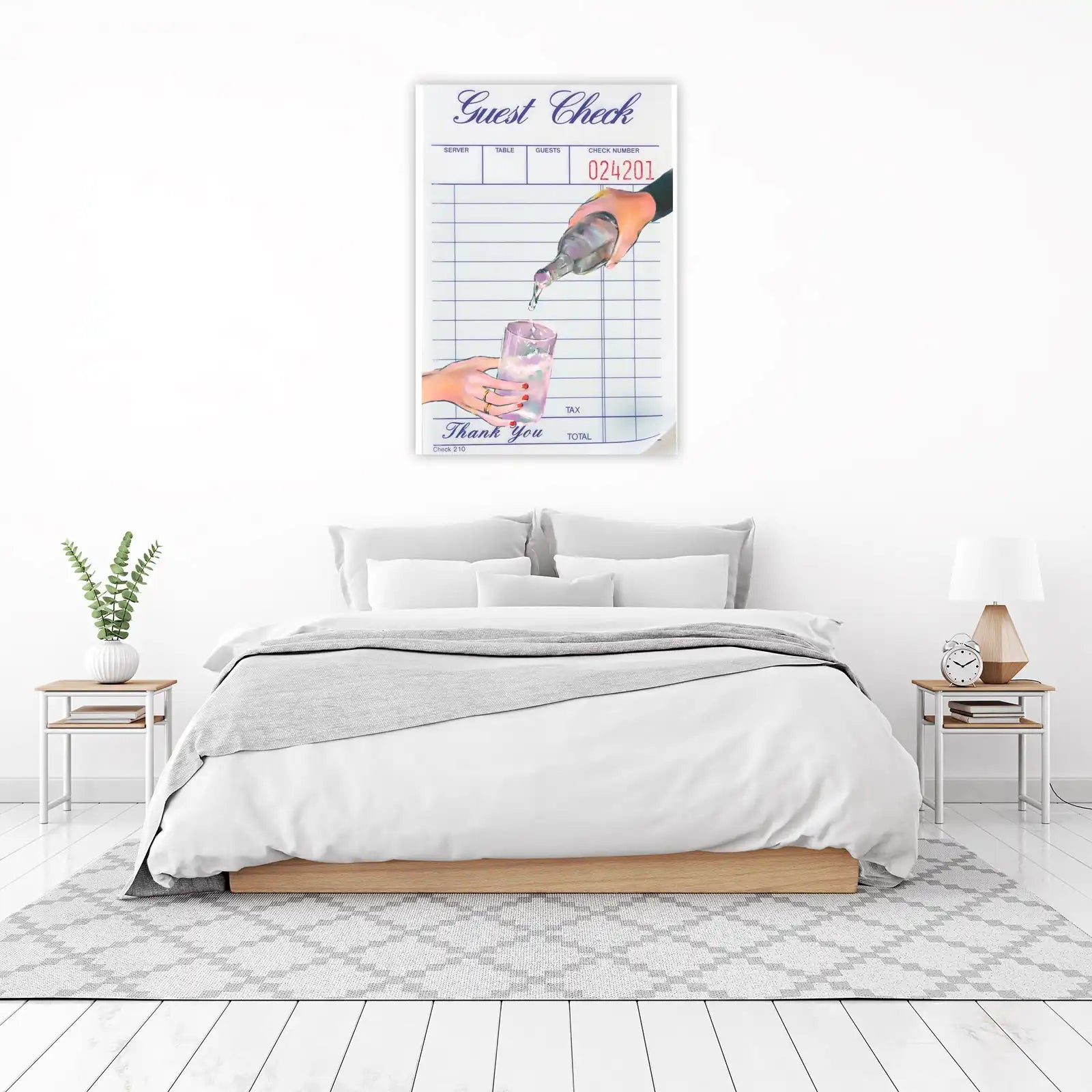 Guest Check Pour Art Wall Art