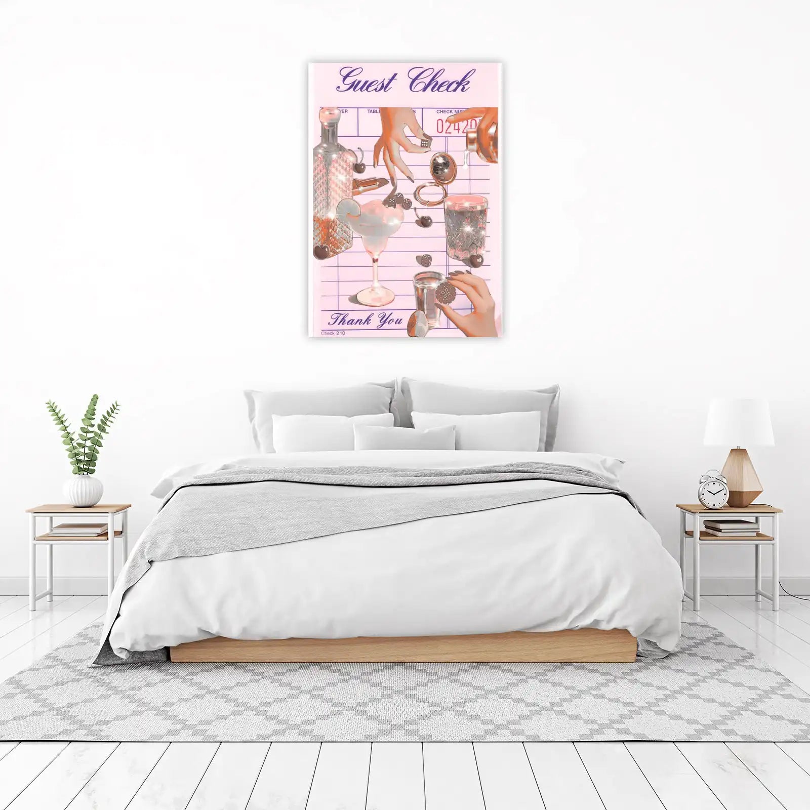 Vintage Cocktail & Dice Wall Art