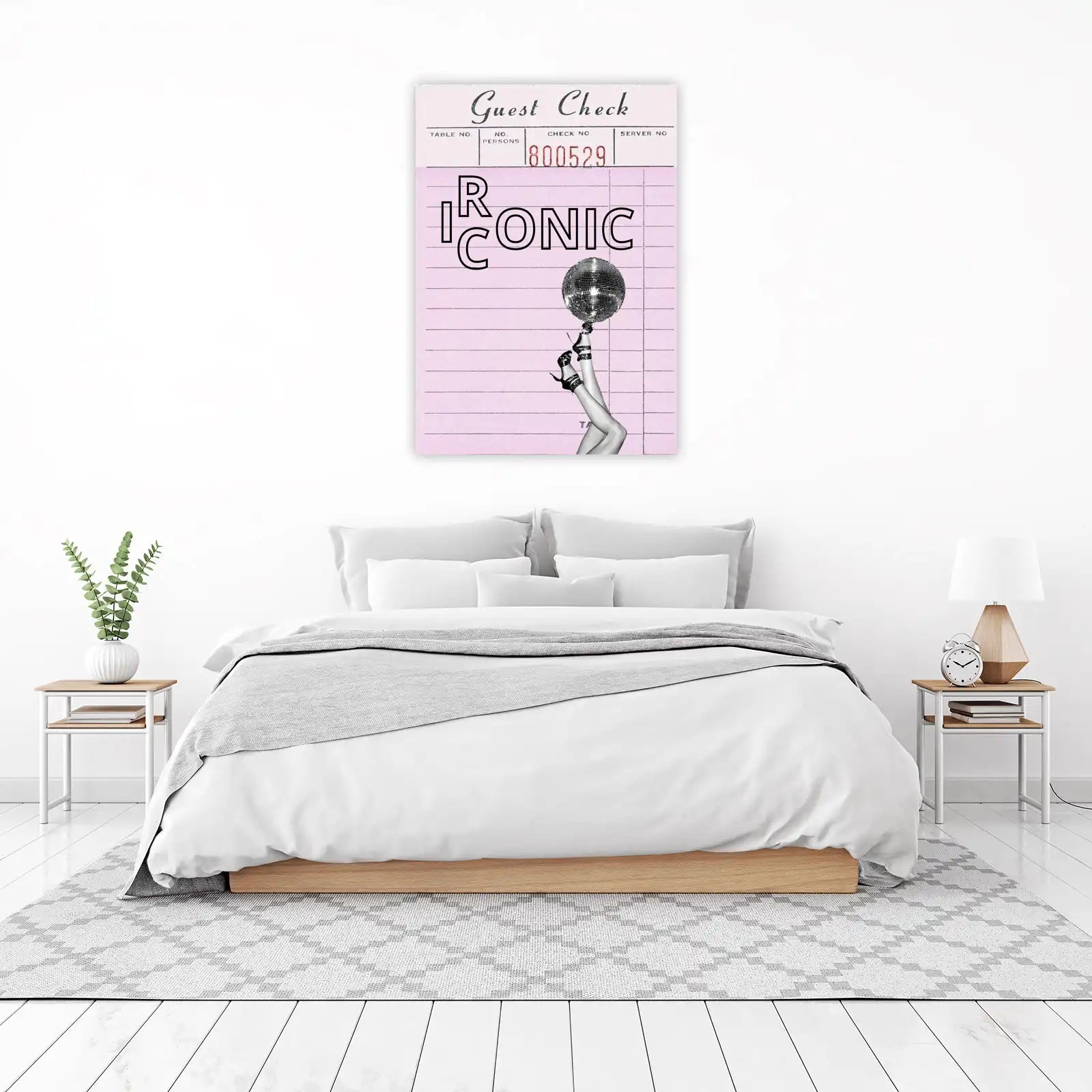 Retro Disco Ball Legs "Iconic" Wall Art