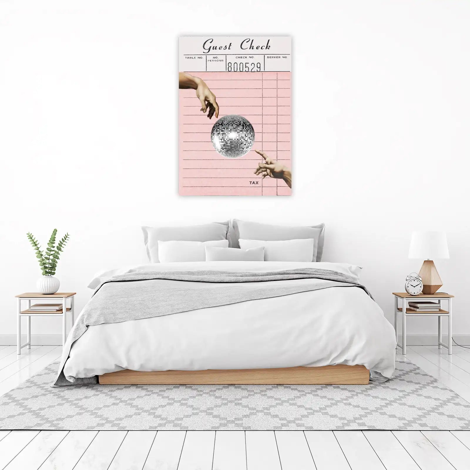 Disco & Divine Touch Guest Check Wall Art