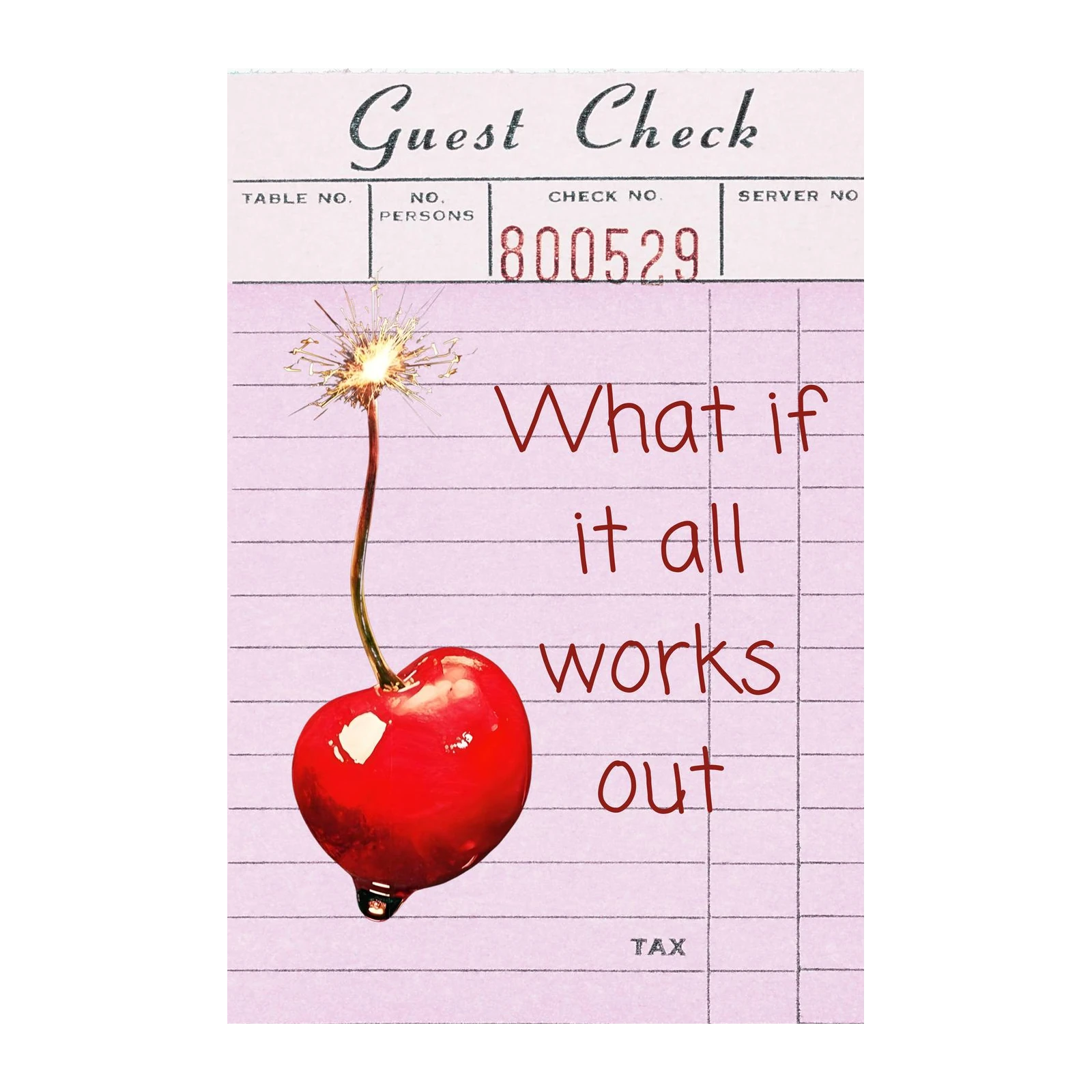 Cherry Spark Guest Check Wall Art