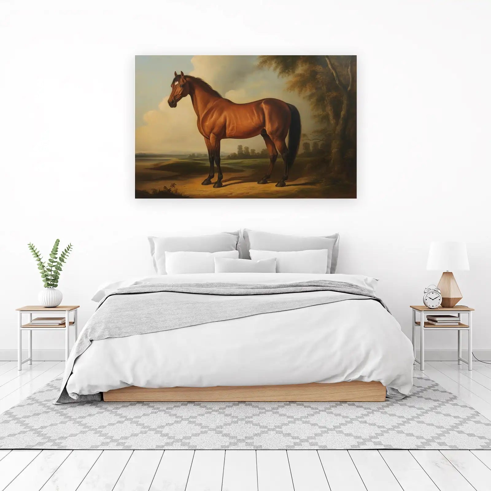 Majestic Chestnut Horse Portrait Wall Art