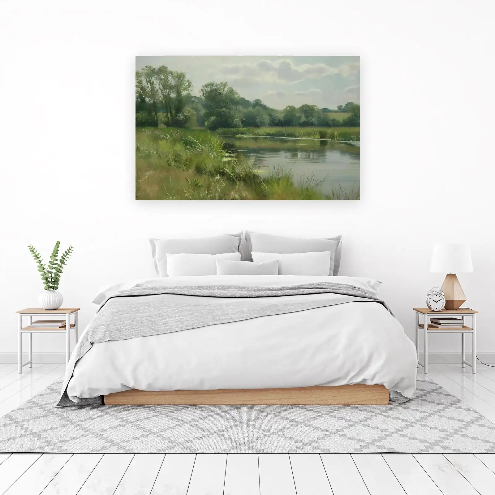 Tranquil River Landscape Wall Art
